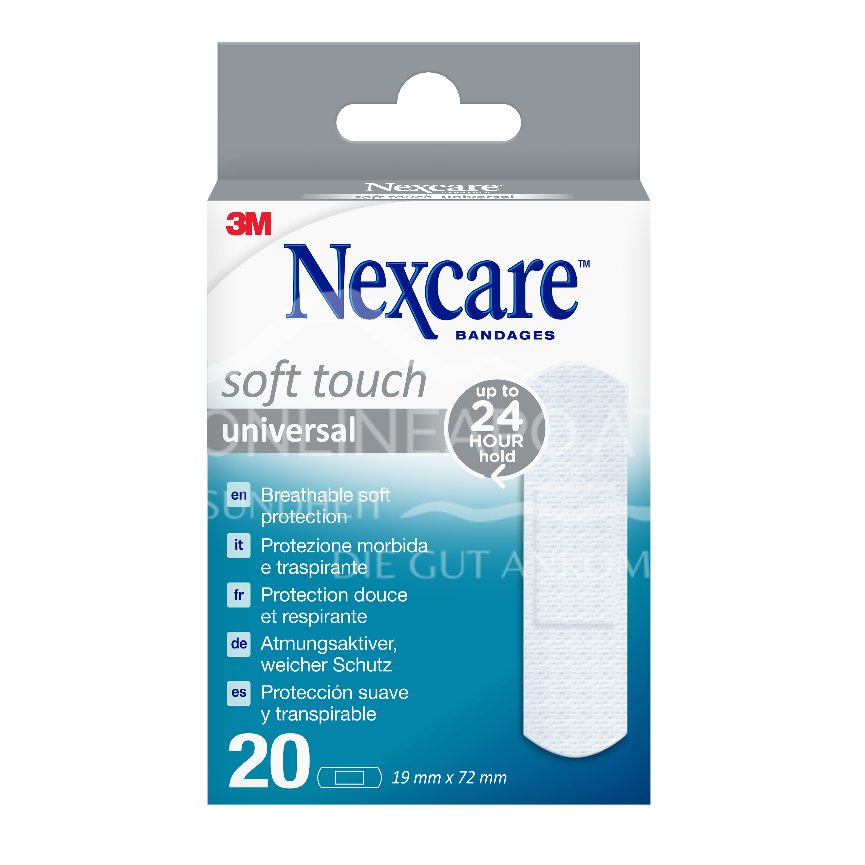 3M Nexcare™ Soft Touch Universal Pflaster, 19 x 72 mm