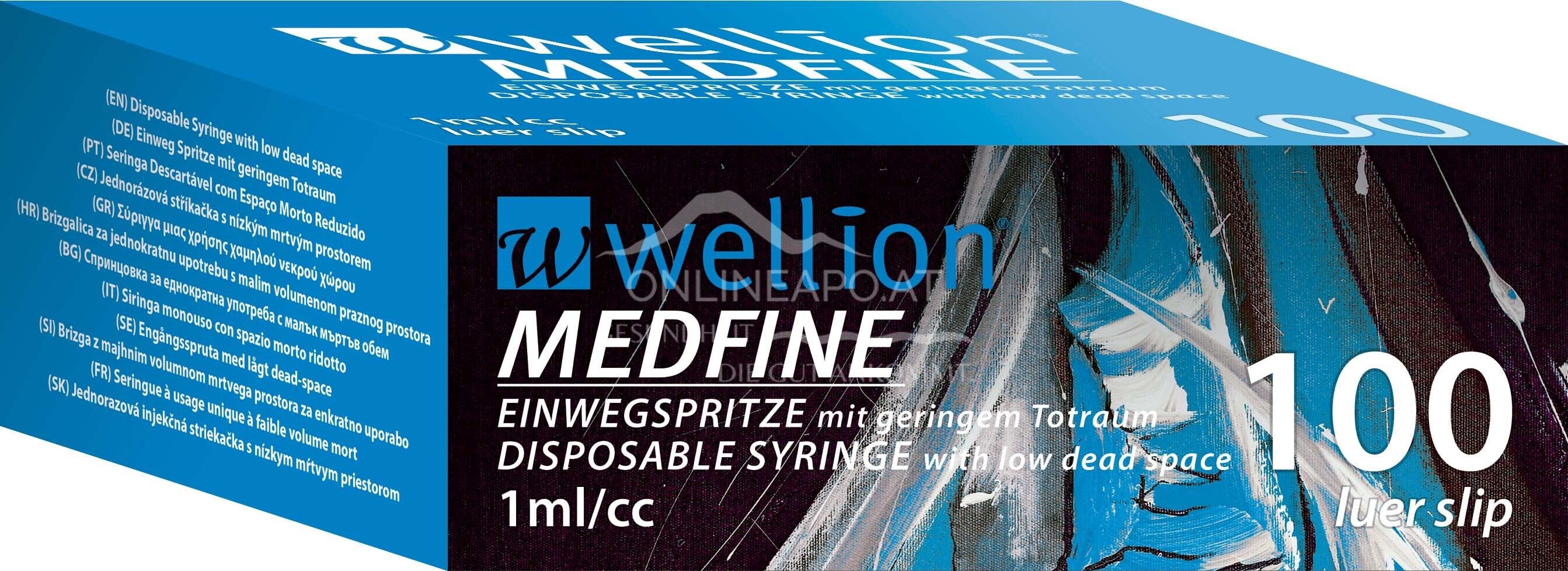 WELLION MEDFINE Einwegspritzen 1ml/cc