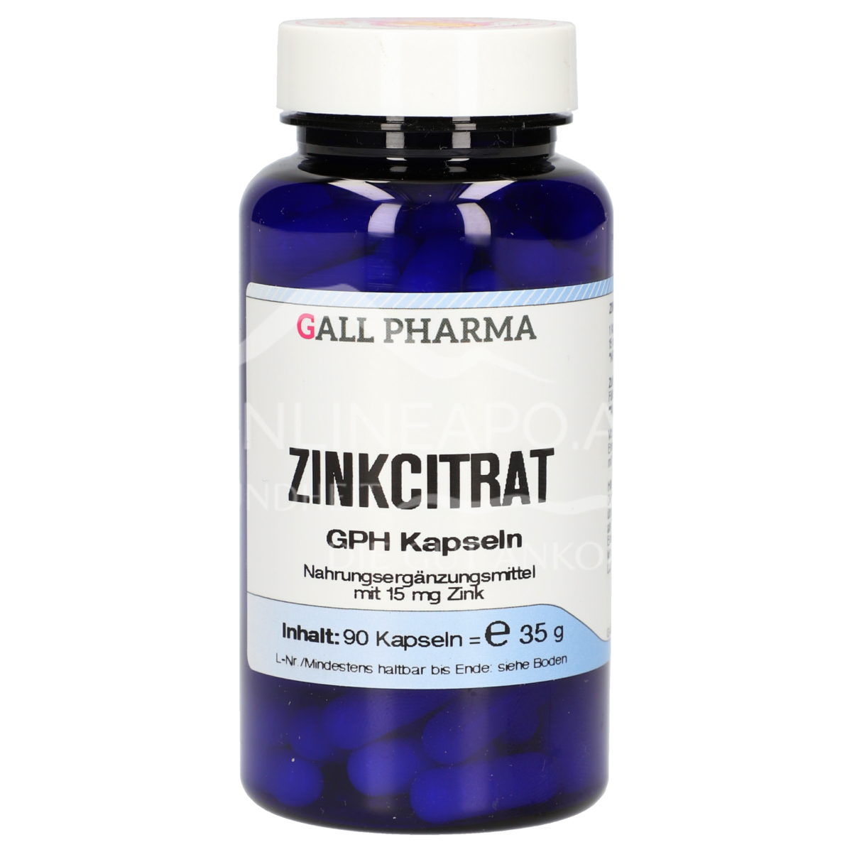 Gall Pharma Zinkcitrat Kapseln (15 mg Zink)