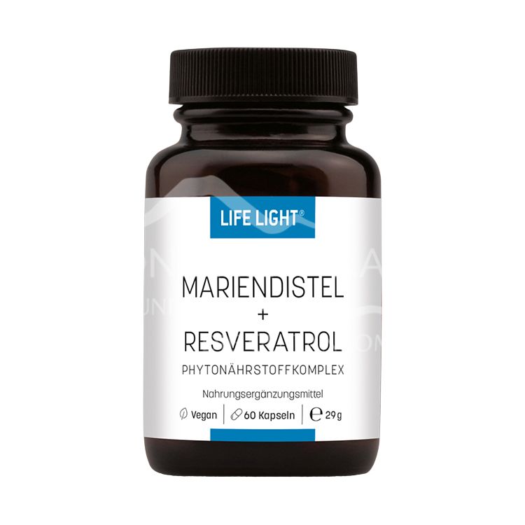 Life Light Resveratrol + Milk Thistle Capsules