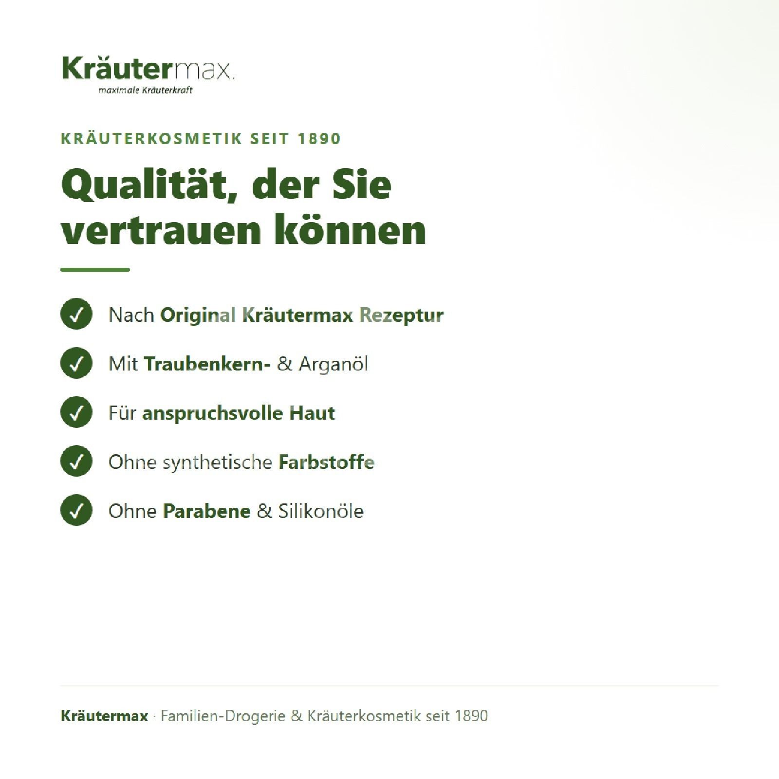 Kräutermax Traubenkernöl Creme Gesichtscreme