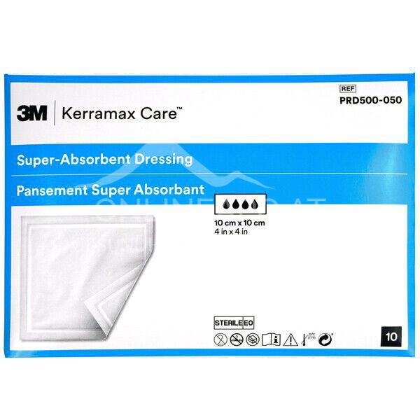 3M™ Kerramax Care™ Superabsorbent wound dressing without adhesive edge, sterile, 5 x 5 cm