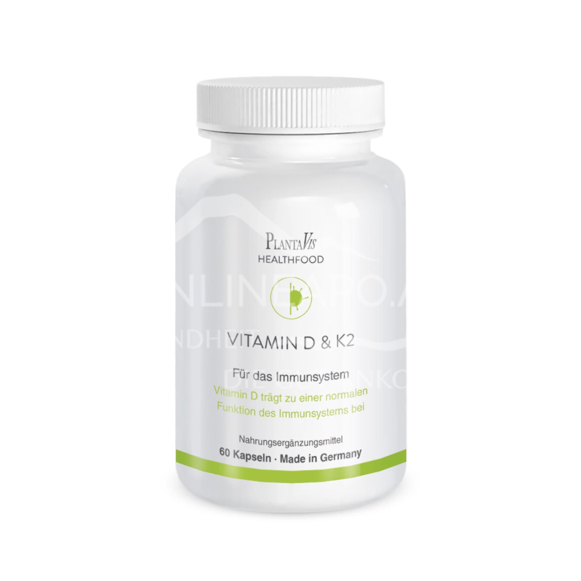 PlantaVis Vitamin D3 & K2 Kapseln
