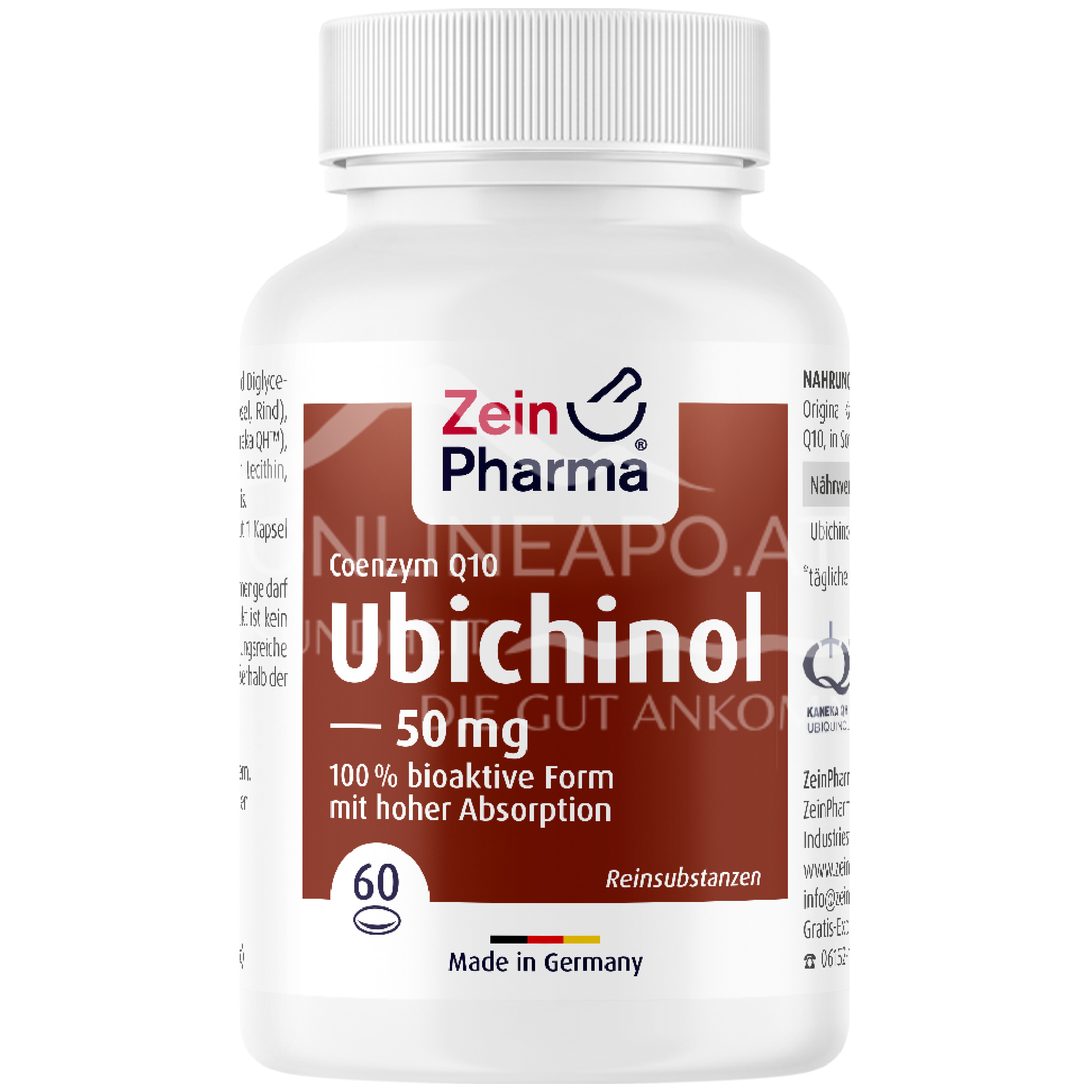 ZeinPharma Coenzym Q10 Ubichinol 50 mg Softgel-Kapseln