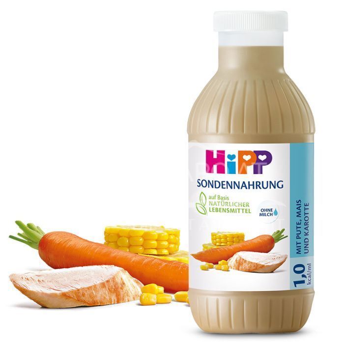 HiPP Sondennahrung mit Pute, Mais und Karotte 500 ml