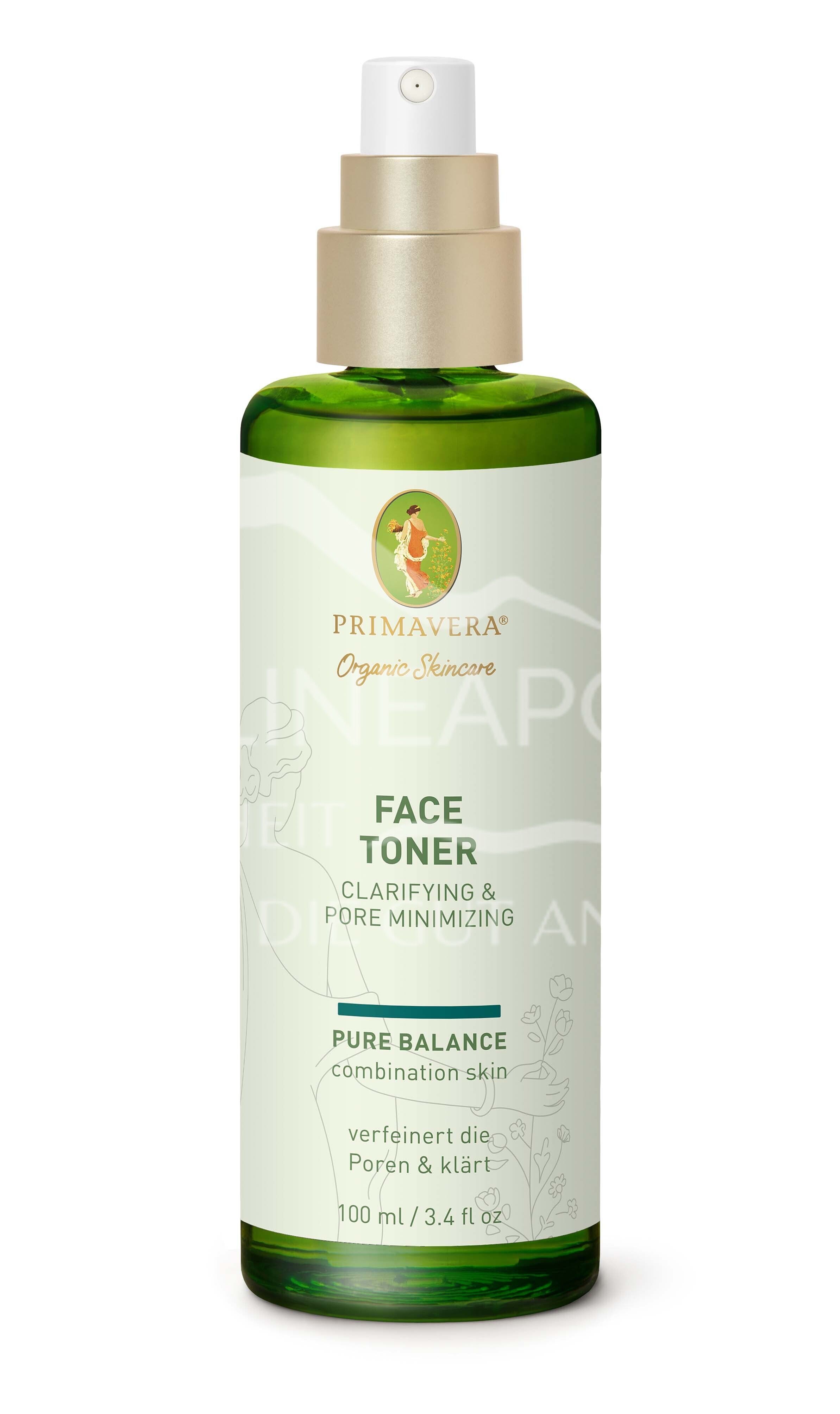 Primavera Pure Balance Face Toner - Clarifying & Pore Minimising Spray