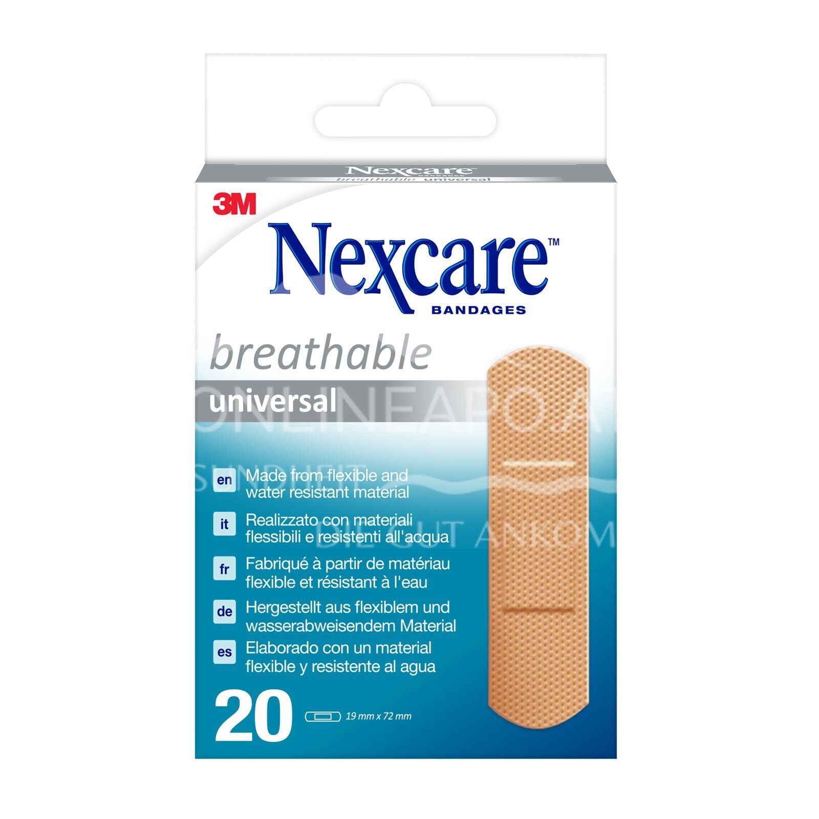 Nexcare™ Breathable Universal Plaster, 19 x 72 mm