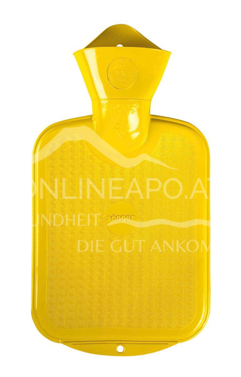 Sänger Kinder Wärmflasche Naturlatex FSC gelb - 0,8L