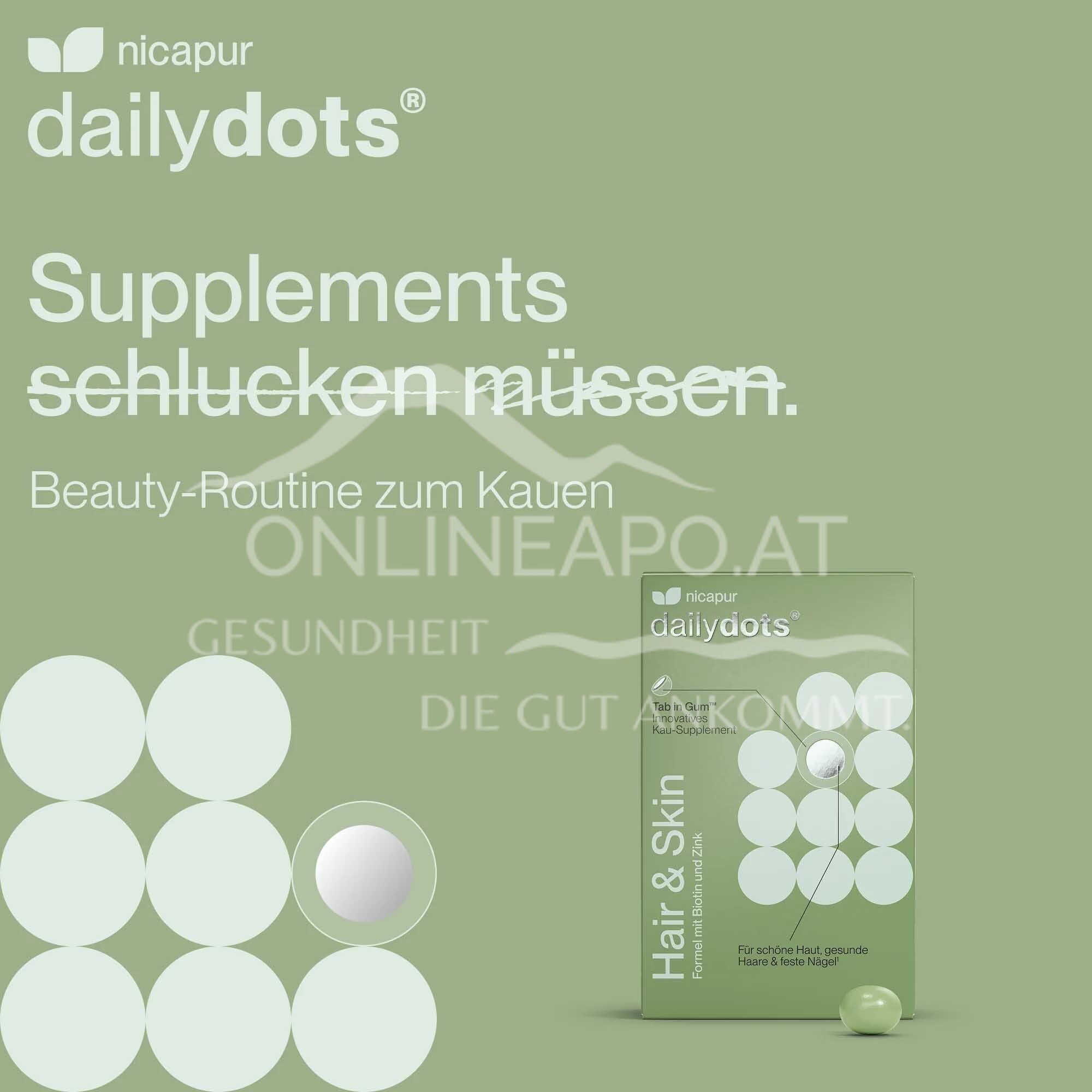 NICApur dailydots® Hair & Skin Kau-Supplement