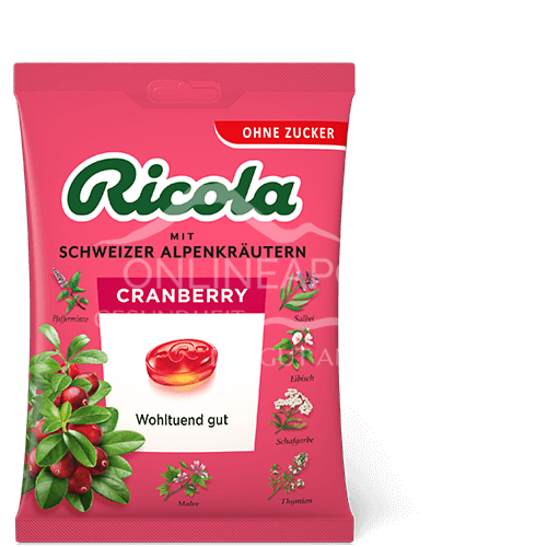 Ricola Cranberry Bonbons Zuckerfrei Beutel