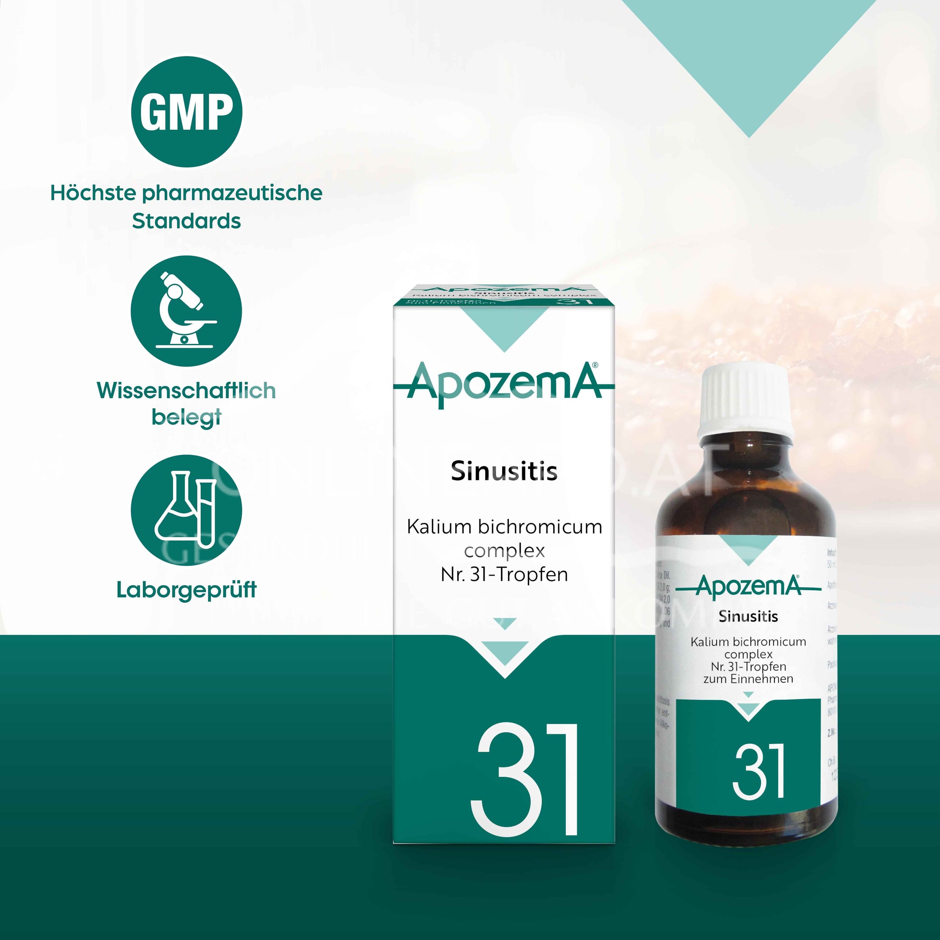 Apozema® Sinusitis Potassium bichromicum complex No. 31 drops for oral use