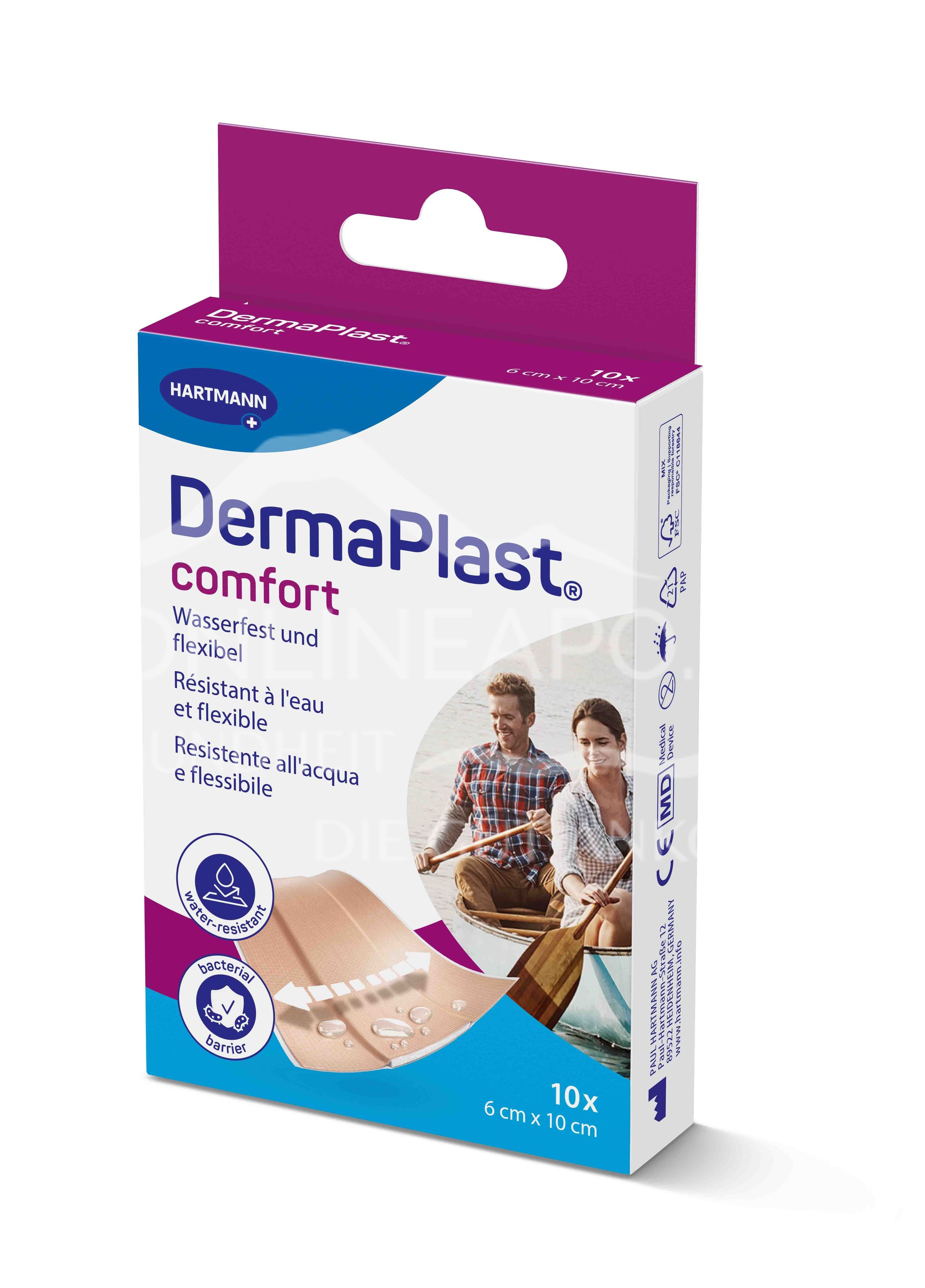DermaPlast® Comfort Pflaster Wundschnellverband, zuschneidbar 6 x 10 cm