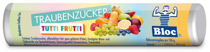 Bloc® Traubenzucker Rolle Tutti Frutti