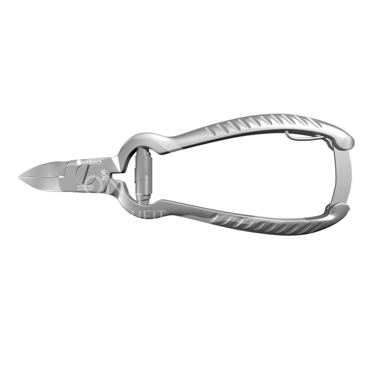 Kozbach Pharma 60R Nail nippers, stainless steel buffer spring, 13.5 cm