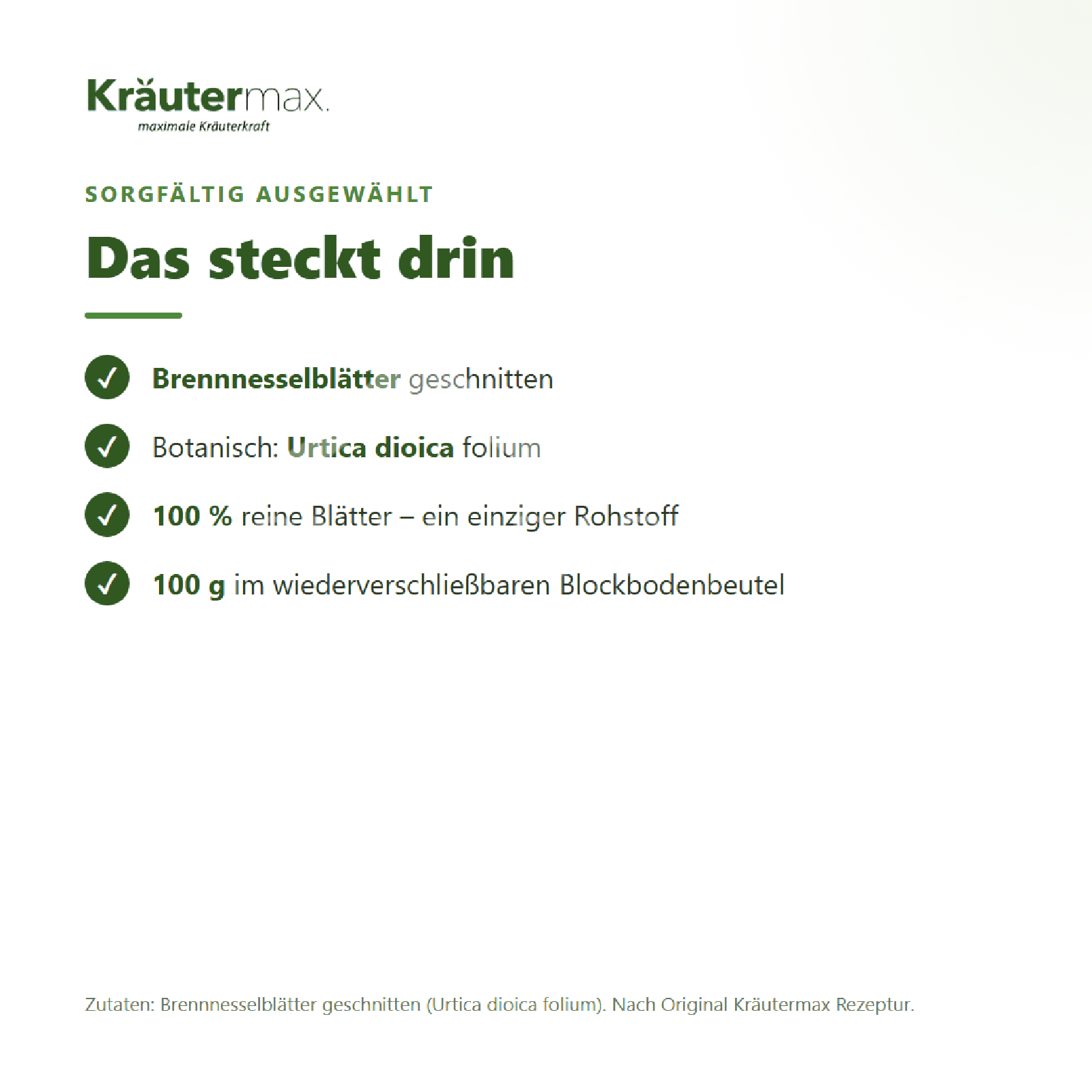 Kräutermax Brennnessel Tee