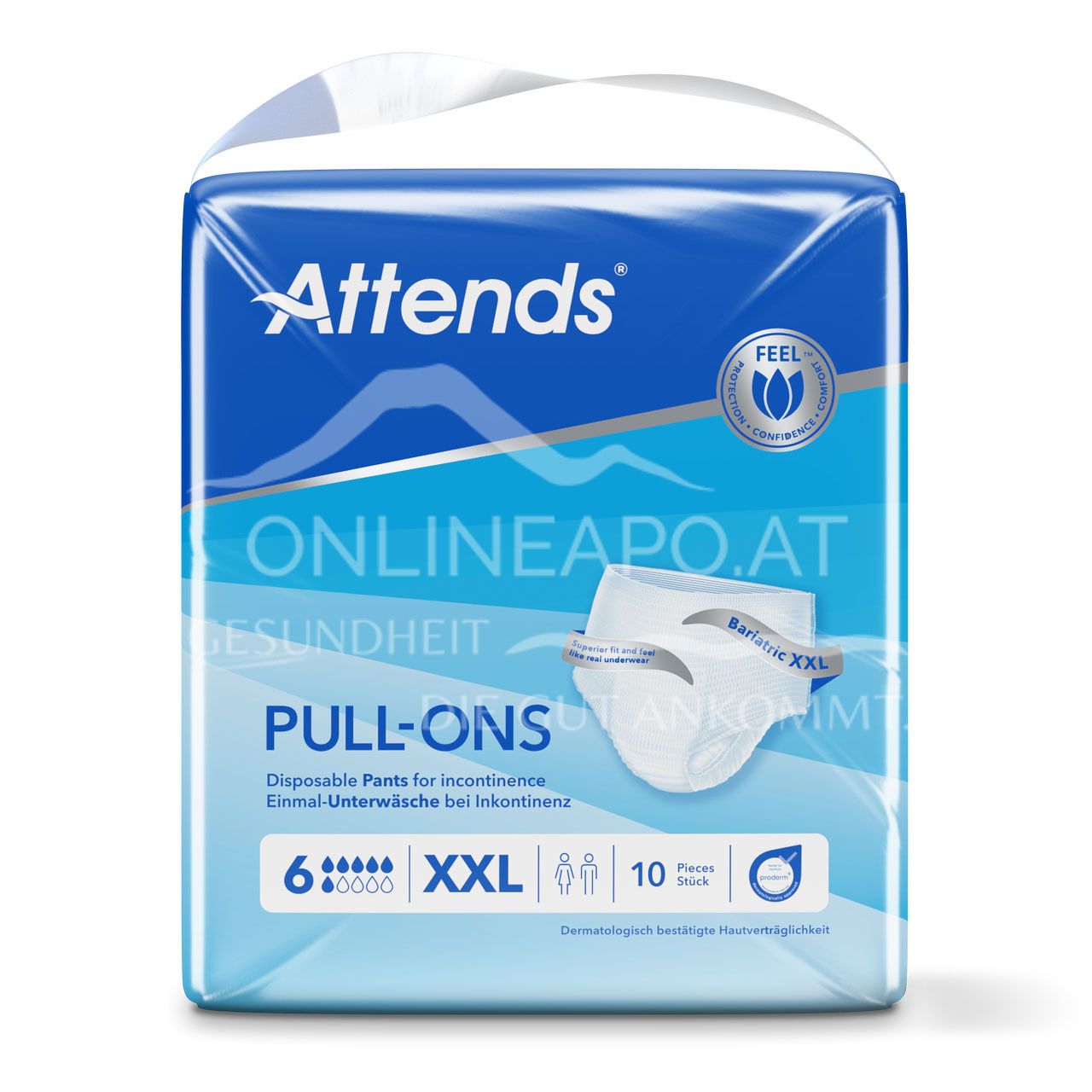 Attends Pull-Ons 6 XXL - Disposable underwear for incontinence