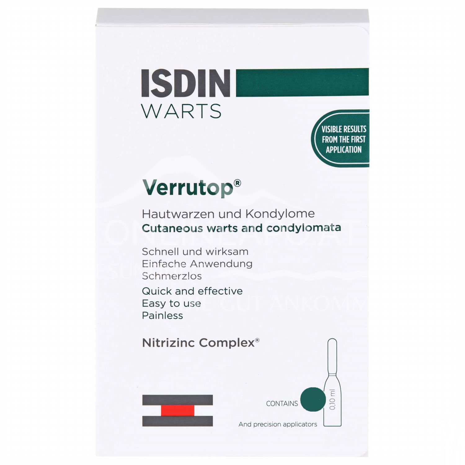 ISDIN® Warts Verrutop® Ampoules – skin warts and condylomas
