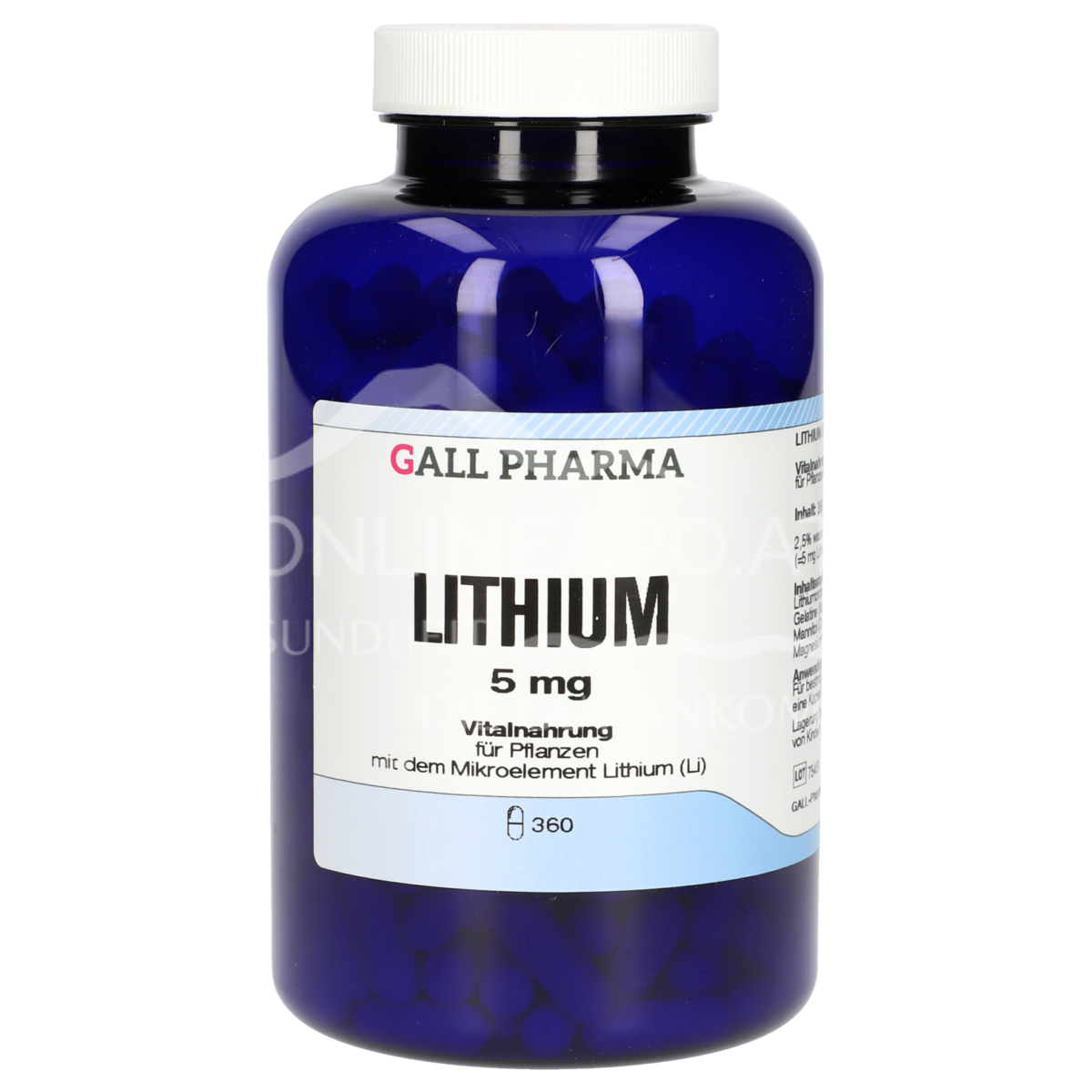 Gall Pharma Lithium 5 mg capsules