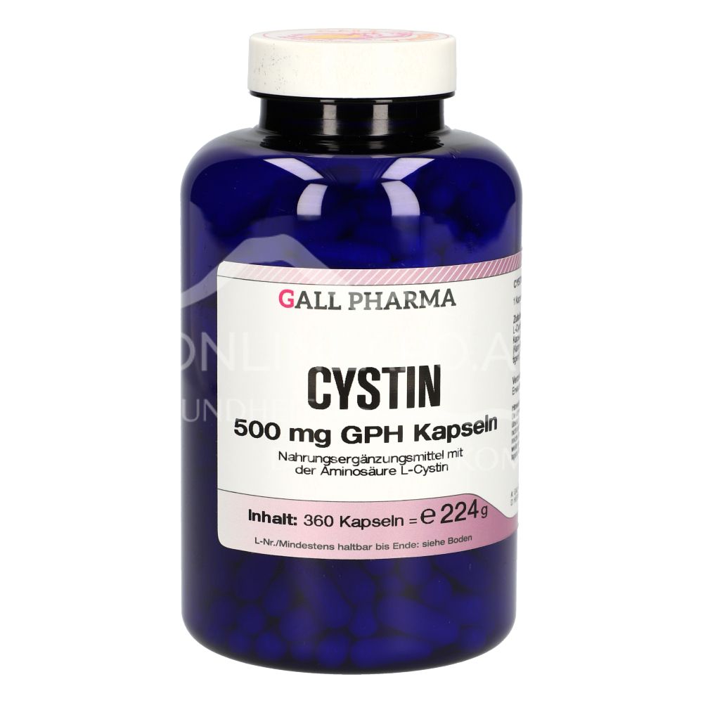 Gall Pharma Cystine 500 mg capsules