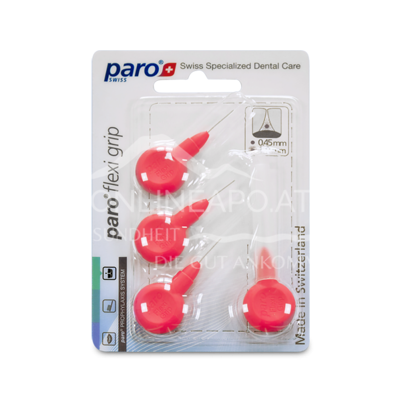 paro® flexi grip, xxx-fein, rot, zylindrisch, ø 1.9 mm Interdentalbürsten