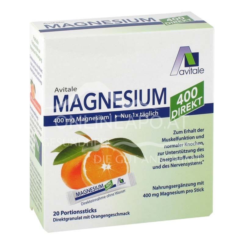 Avitale Magnesium 400 direkt Orange - Direktgranulat-Sticks