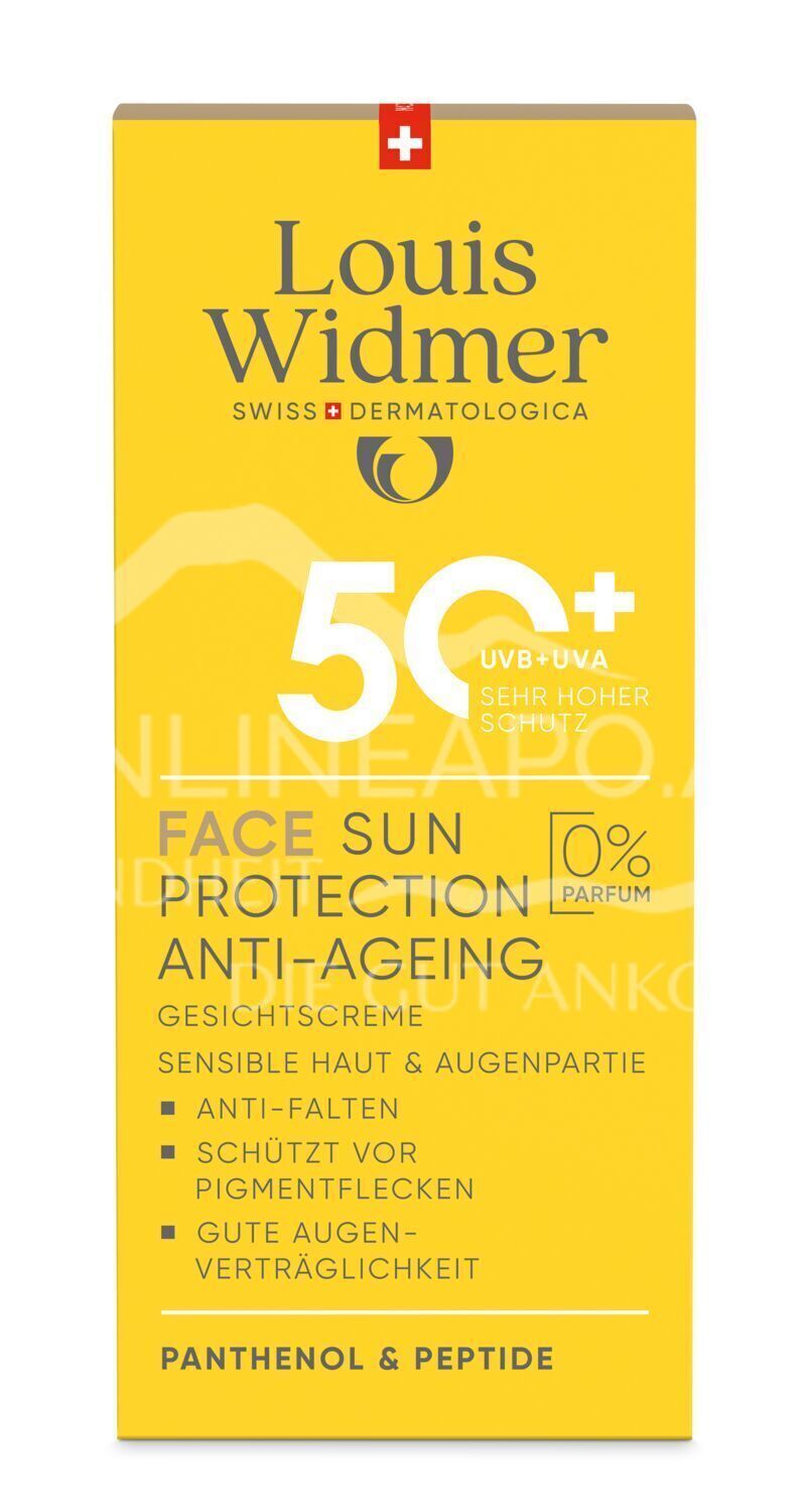 Louis Widmer suncare Face Sun Protection Anti-Ageing 50+ Gesichtscreme - ohne Parfum