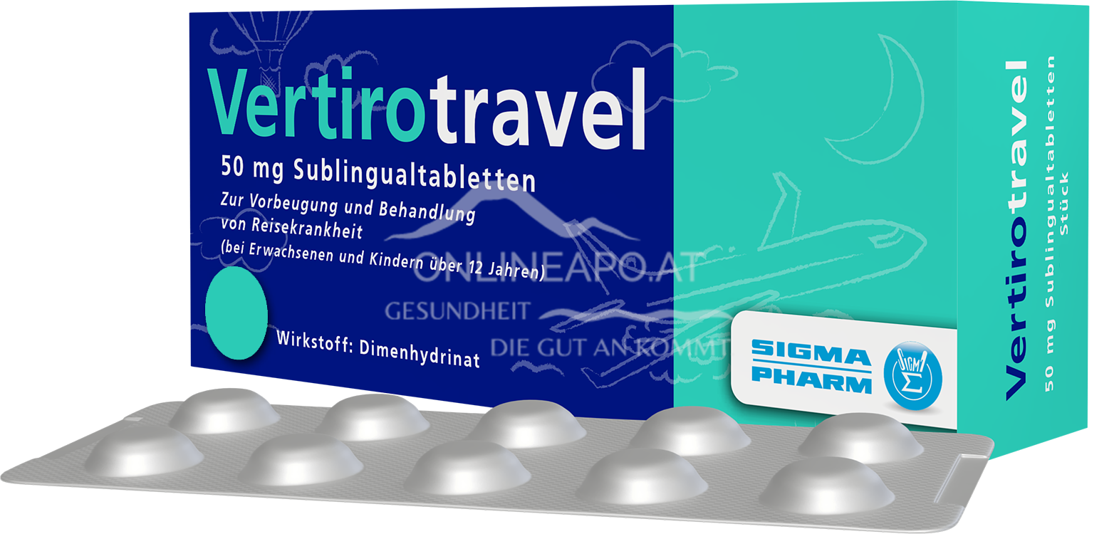 VERTIROTRAVEL 50 mg Sublingualtabletten