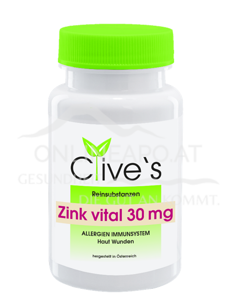 Clive`s Zink vital 30 mg Kapseln