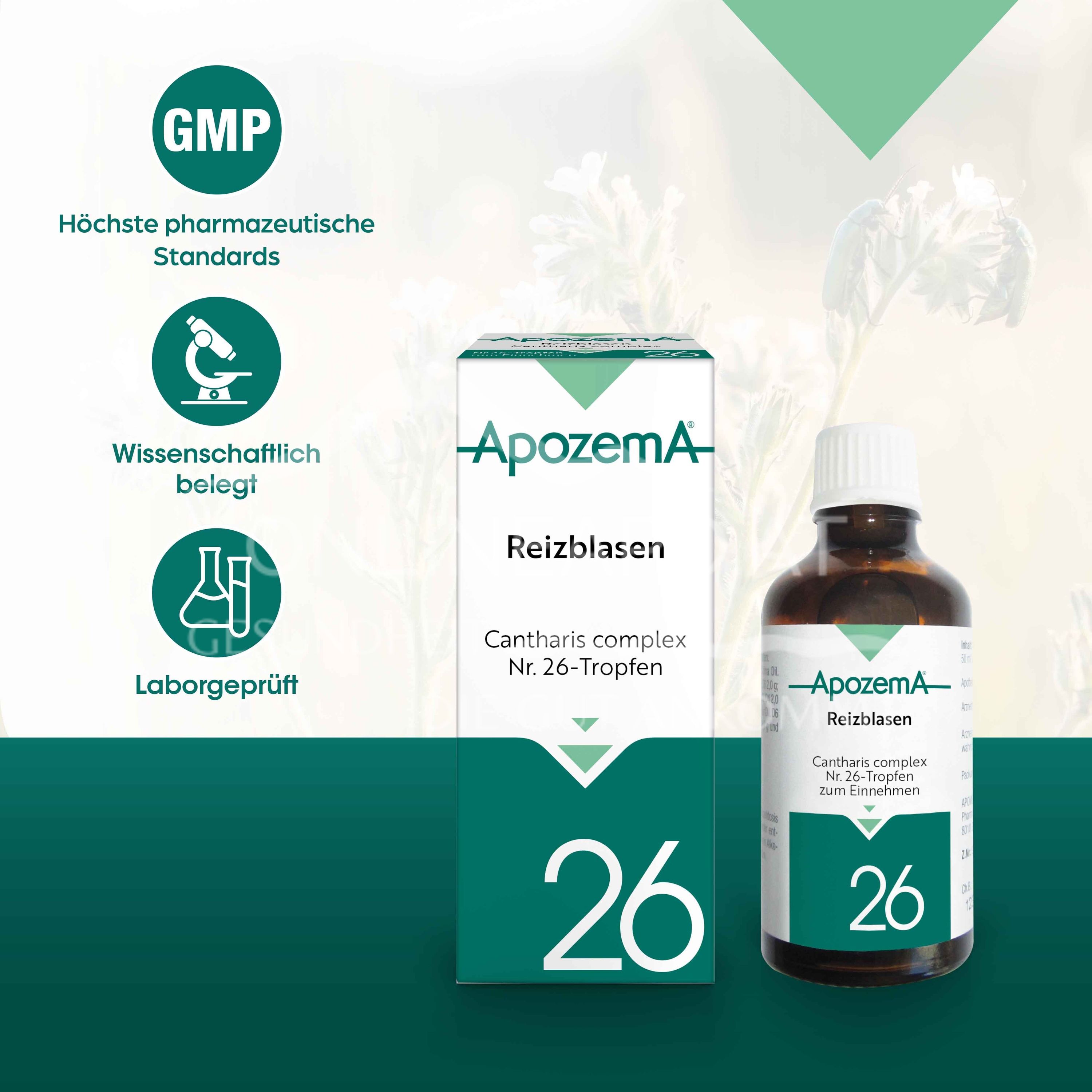 Apozema® Irritable blisters Cantharis complex No. 26 drops for oral use