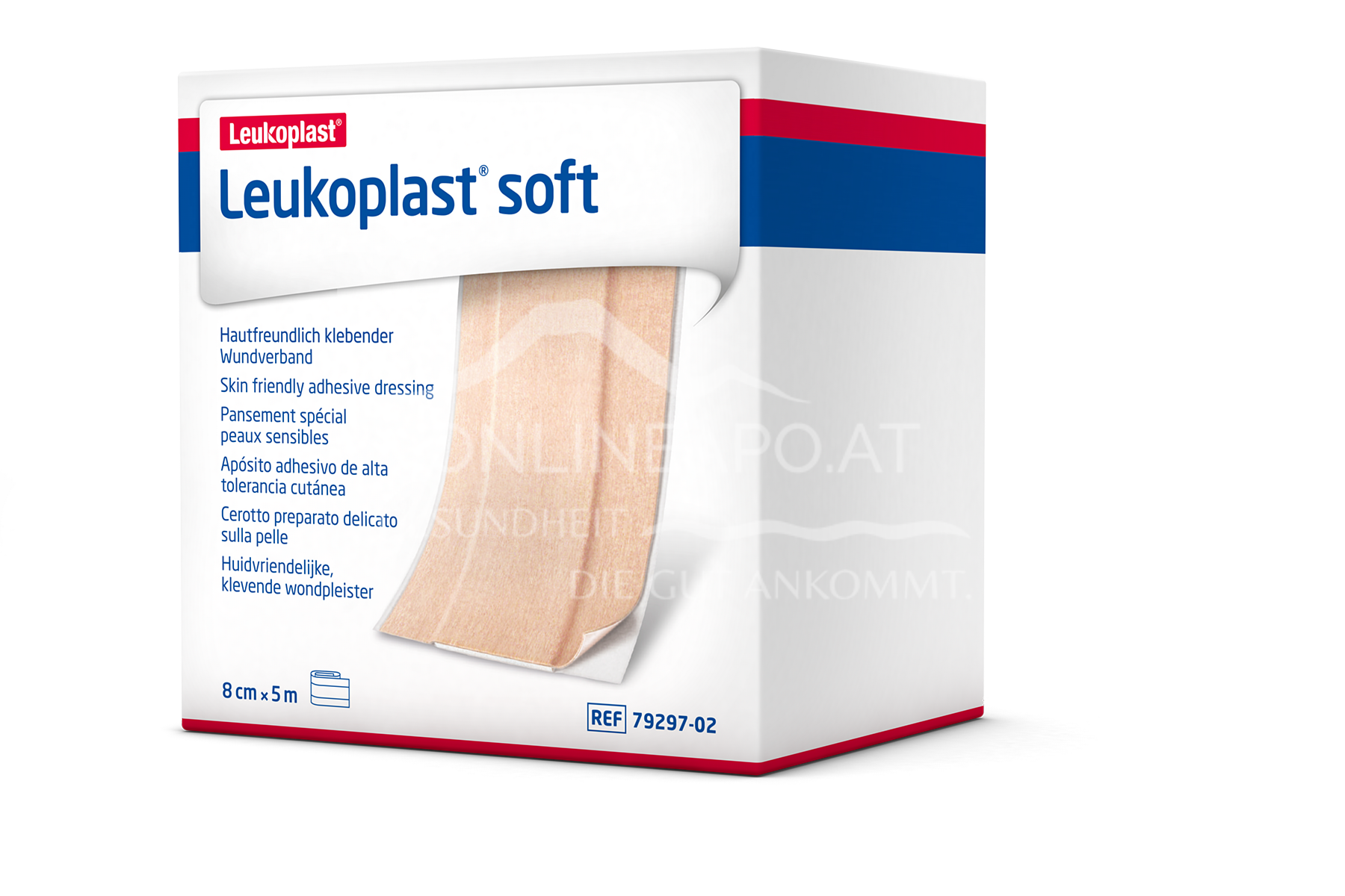 Leukoplast® Soft quick wound dressing non-sterile 8 cm x 5 m
