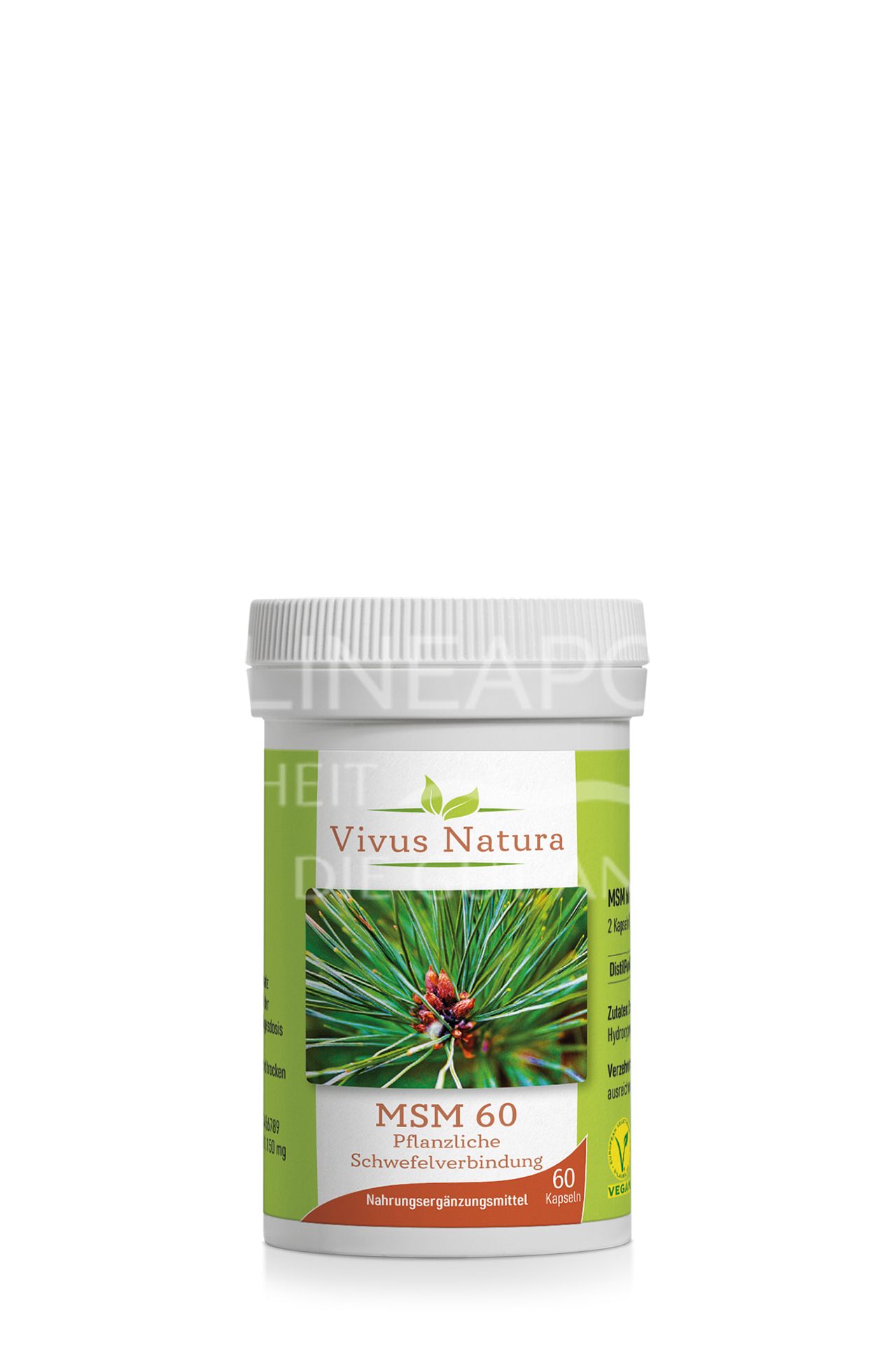 Vivus Natura MSM 60 Pflanzliche Schwefelverbindung Kapseln