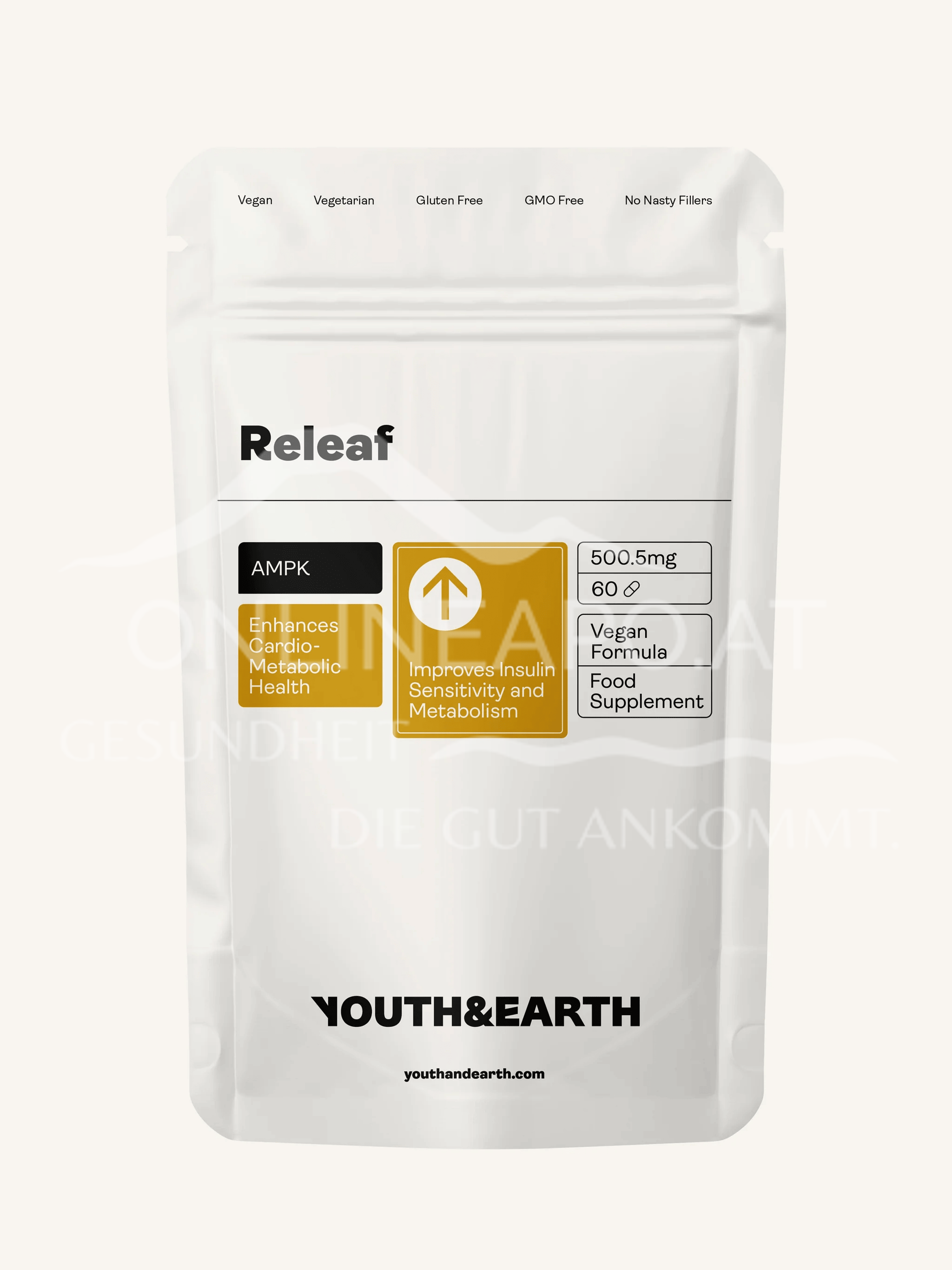 Youth & Earth Releaf (Berberin, Silymarin, Chrom Picolinat) Kapseln