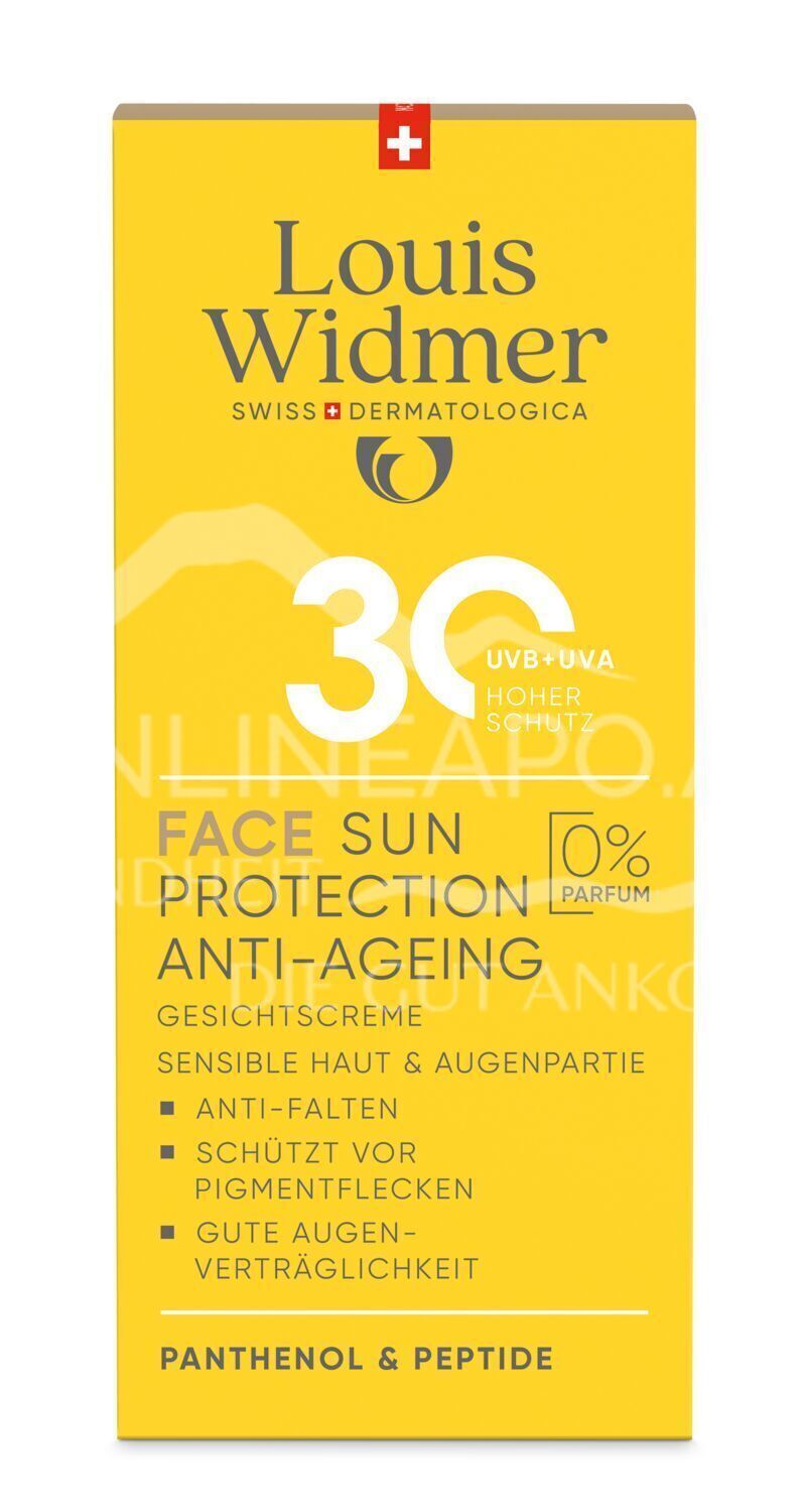 Louis Widmer suncare Face Sun Protection Anti-Ageing 30+ Gesichtscreme - ohne Parfum