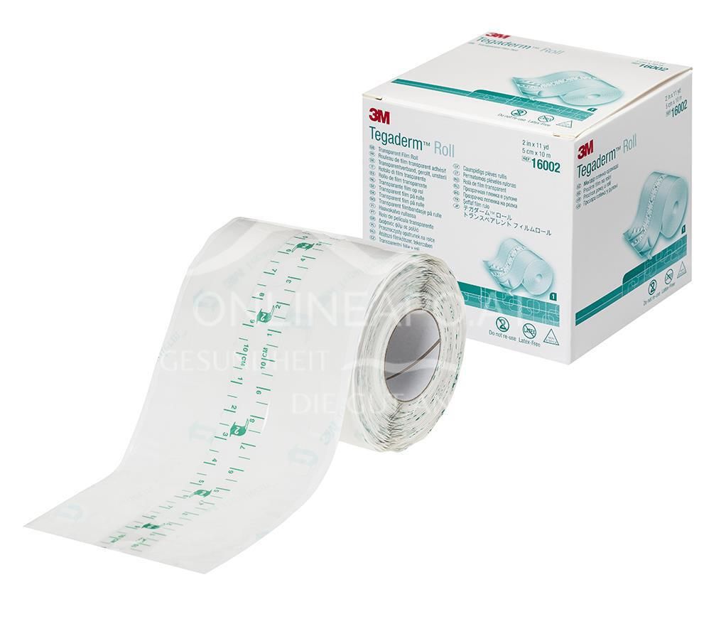 3M™ Tegaderm™ Roll Unsterile Transparent Bandage, 16002, 5 cm x 10 m