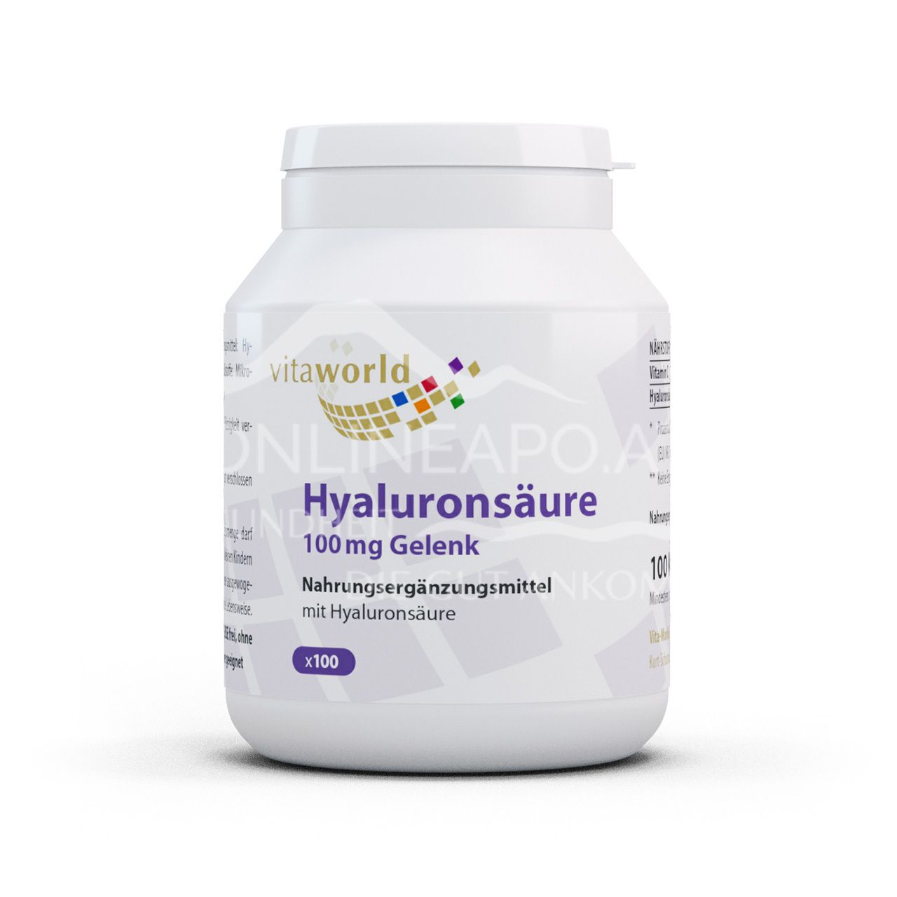 Vitaworld Hyaluronic acid 100 mg joint capsules