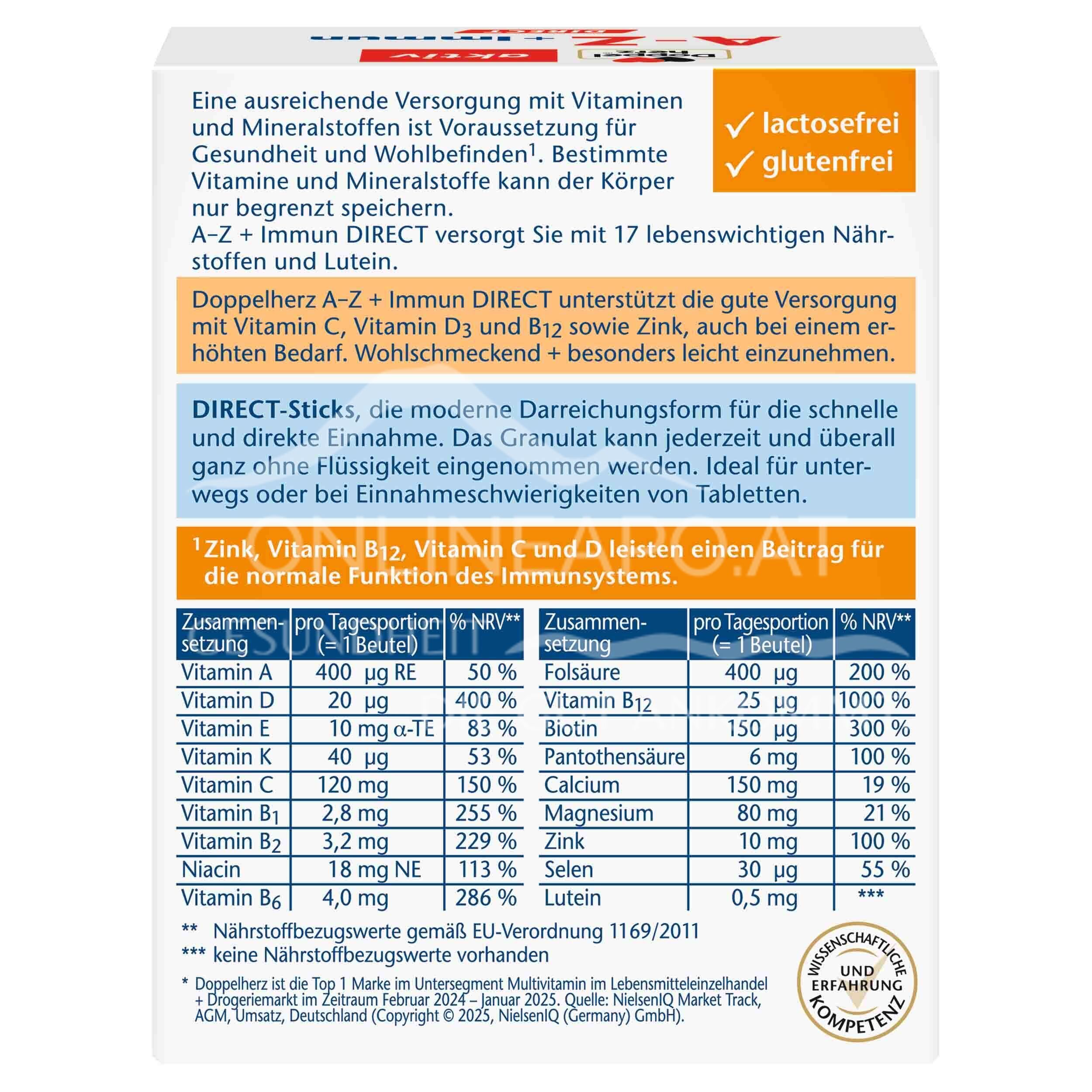 Double Heart Active A-Z DIRECT + Immune sachets