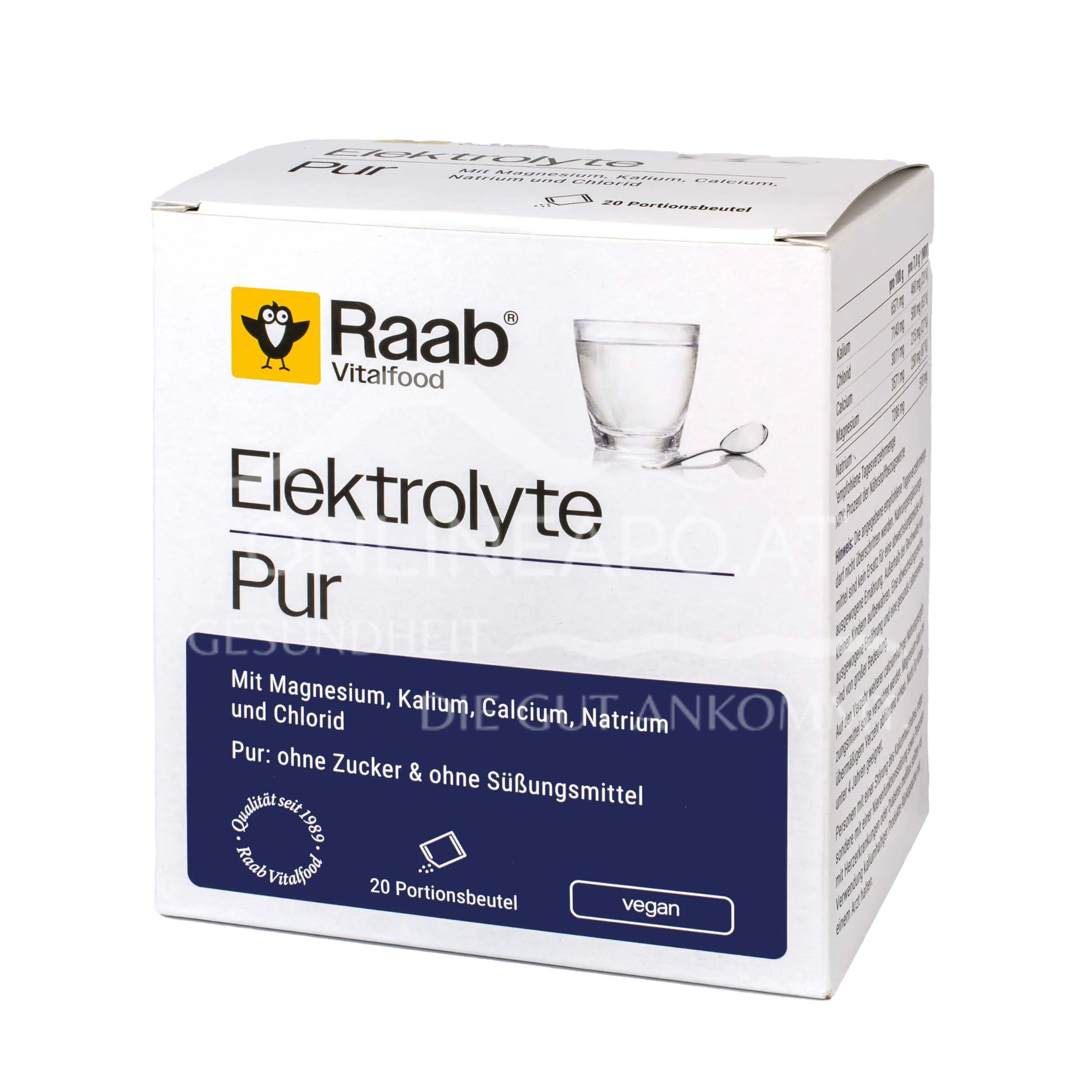 Raab® Vitalfood Elektrolyte Pur Pulver Portionsbeutel