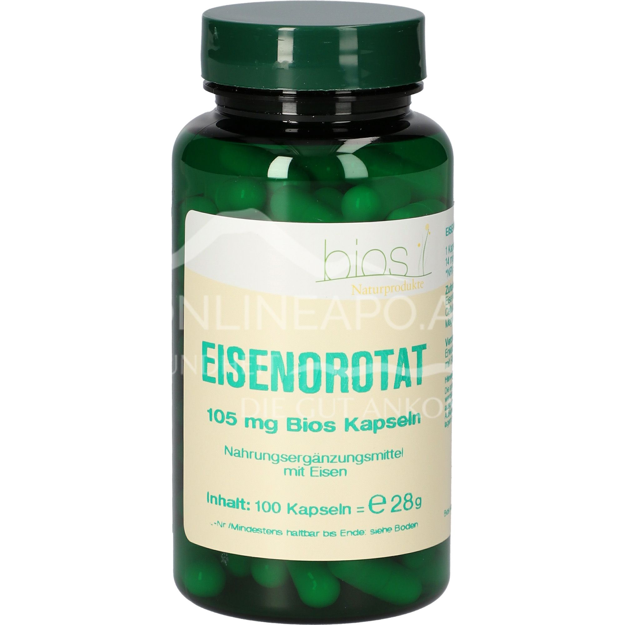 Bios iron orotate 105 mg capsules