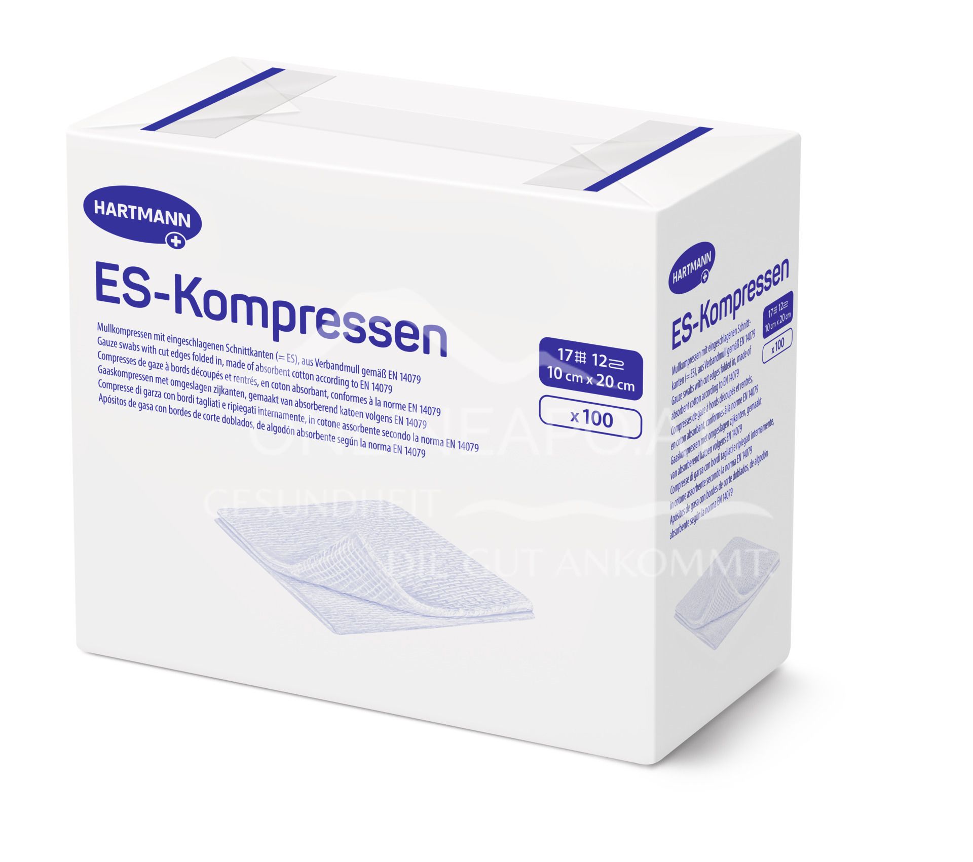ES compresses 12-fold, non-sterile, 10 x 20 cm