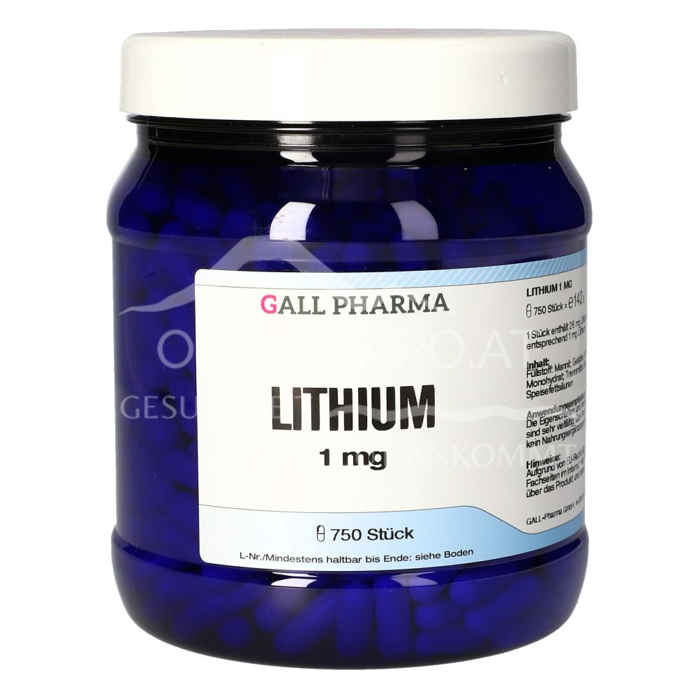 Gall Pharma Lithium 1 mg Kapseln