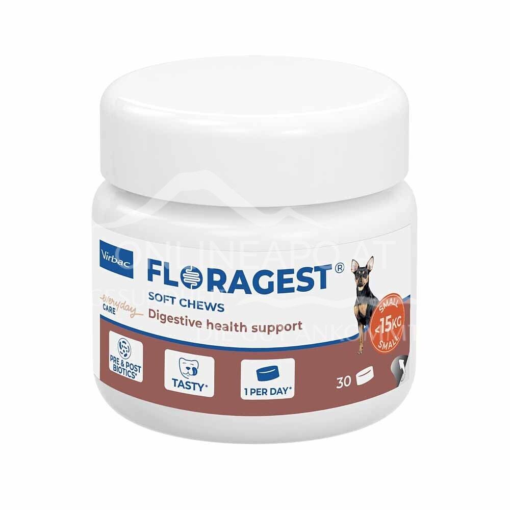 Virbac Floragest Soft Chews S für Hunde - bis 15 kg Körpergewicht