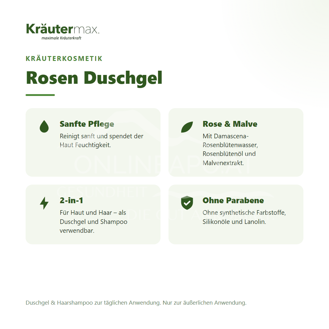 Kräutermax Rosen Duschgel