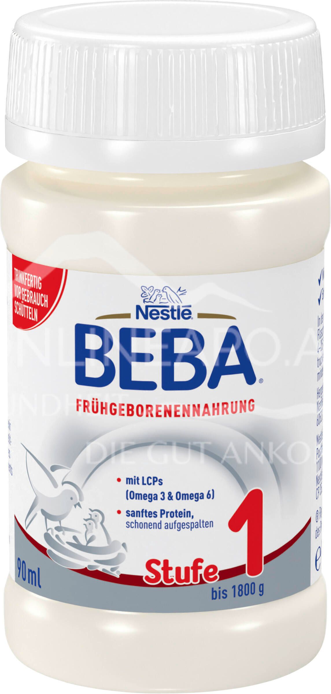 Nestlé Beba Frühgeborenennahrung Stufe 1, trinkfertig 90 ml