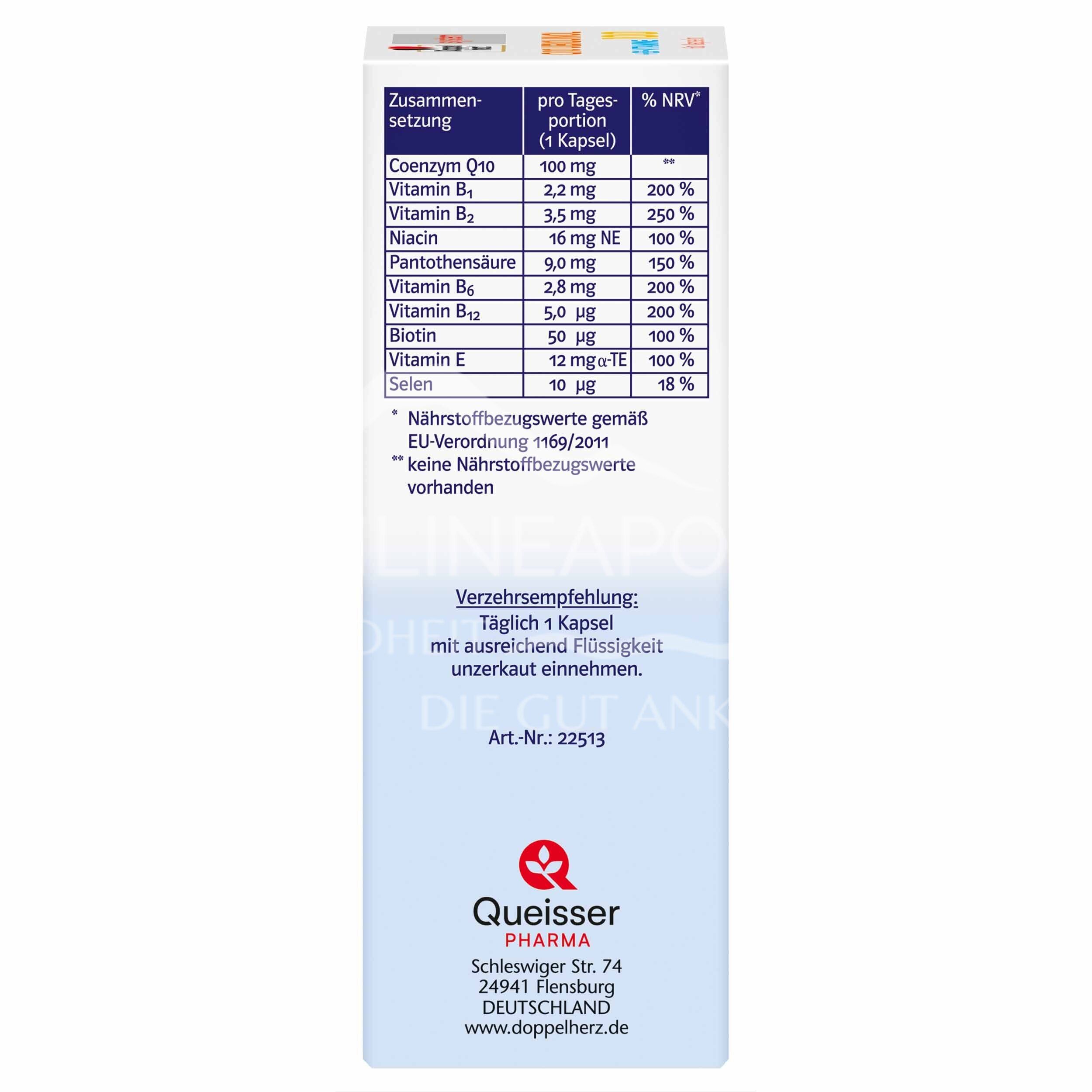 Doppelherz system Q10 Ubiquinol 100 + B-Vitamine Kapseln