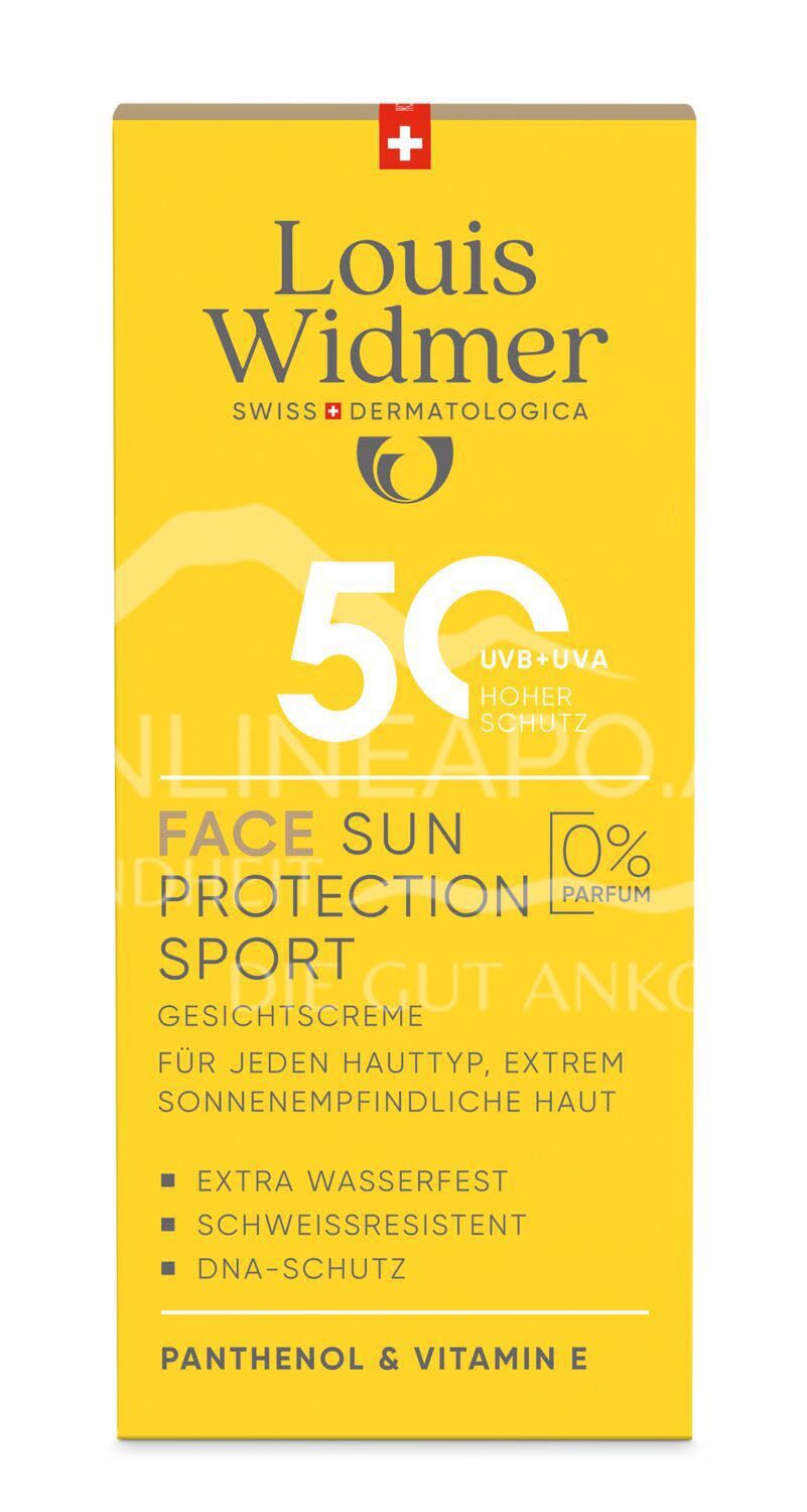 Louis Widmer suncare Face Sun Protection Sport 50 Gesichtscreme - ohne Parfum