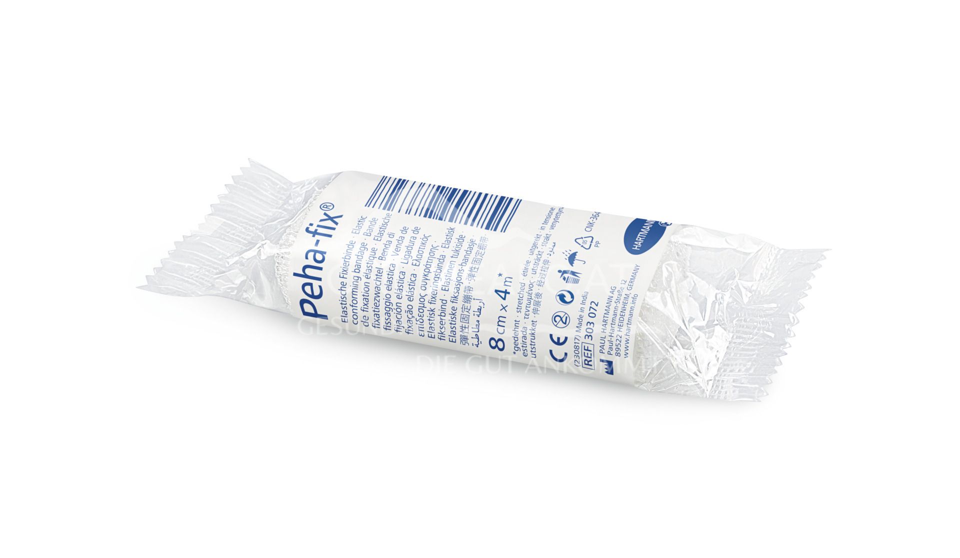 Peha-fix® Elastische Fixierbinde, einzeln verpackt, 8 cm x 4 m