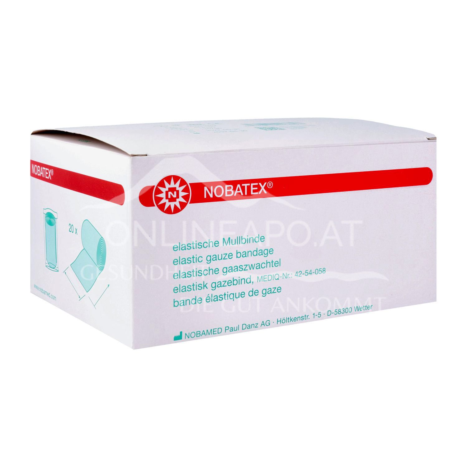 NOBATEX® elastic gauze bandages in film, 8 cm x 4 m copy