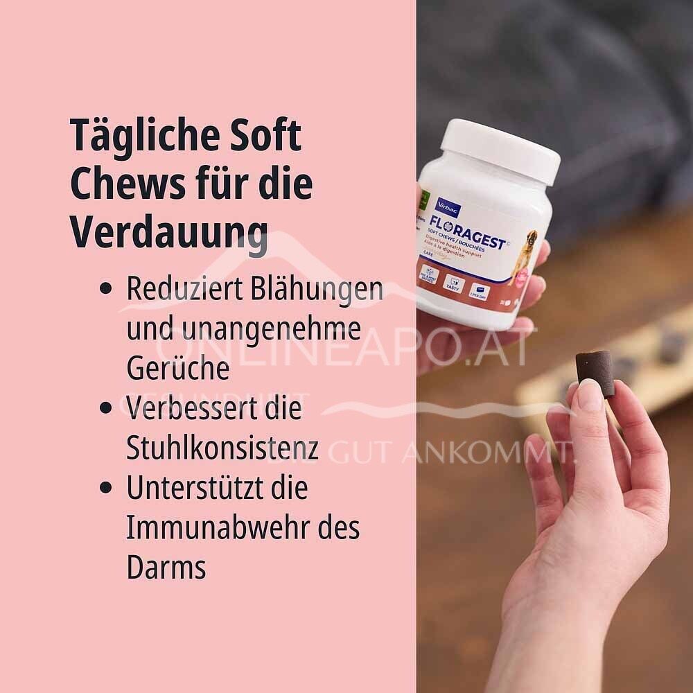 Virbac Floragest Soft Chews L für Hunde - über 35 kg Körpergewicht