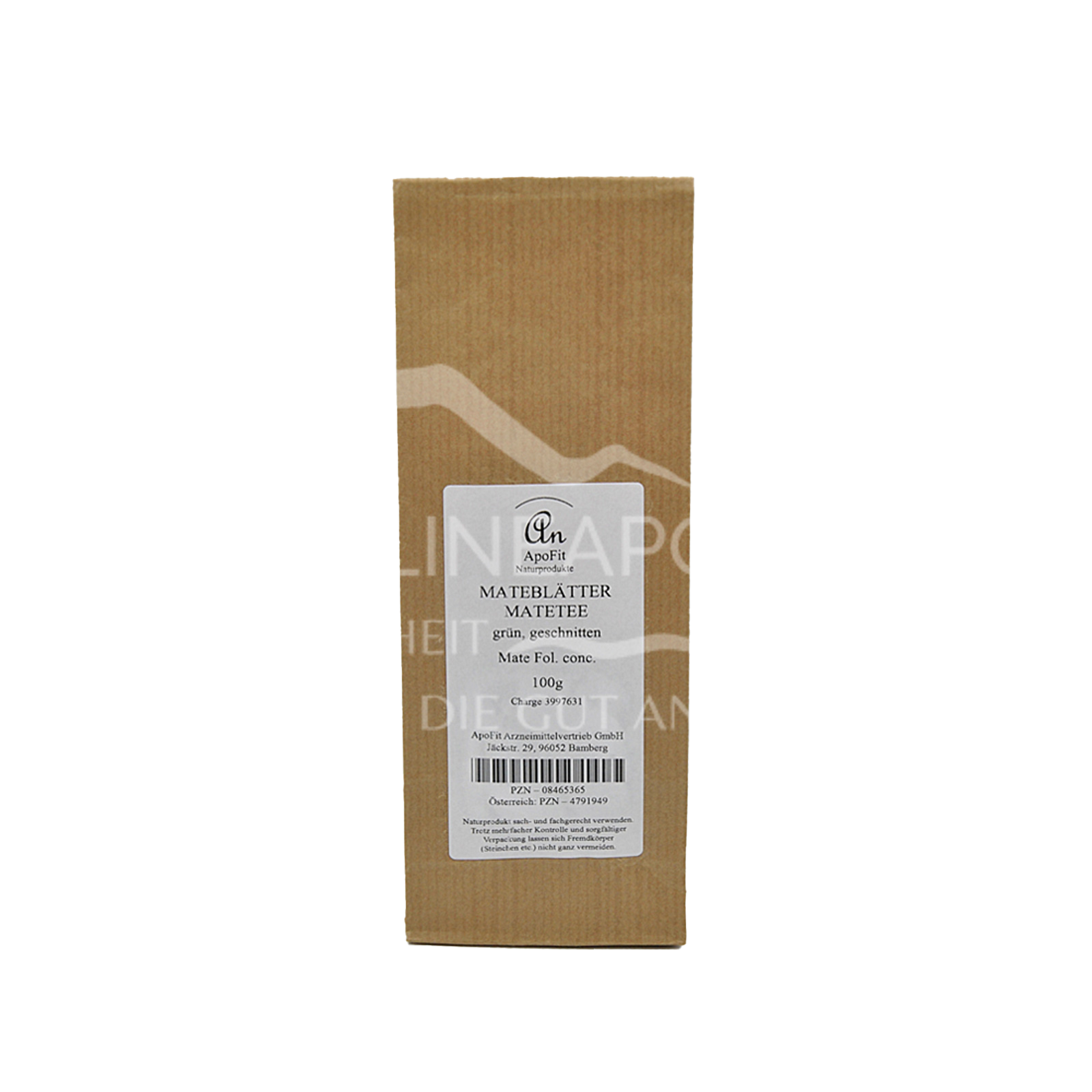 ApoFit Mateblätter grün Matetee geschnitten