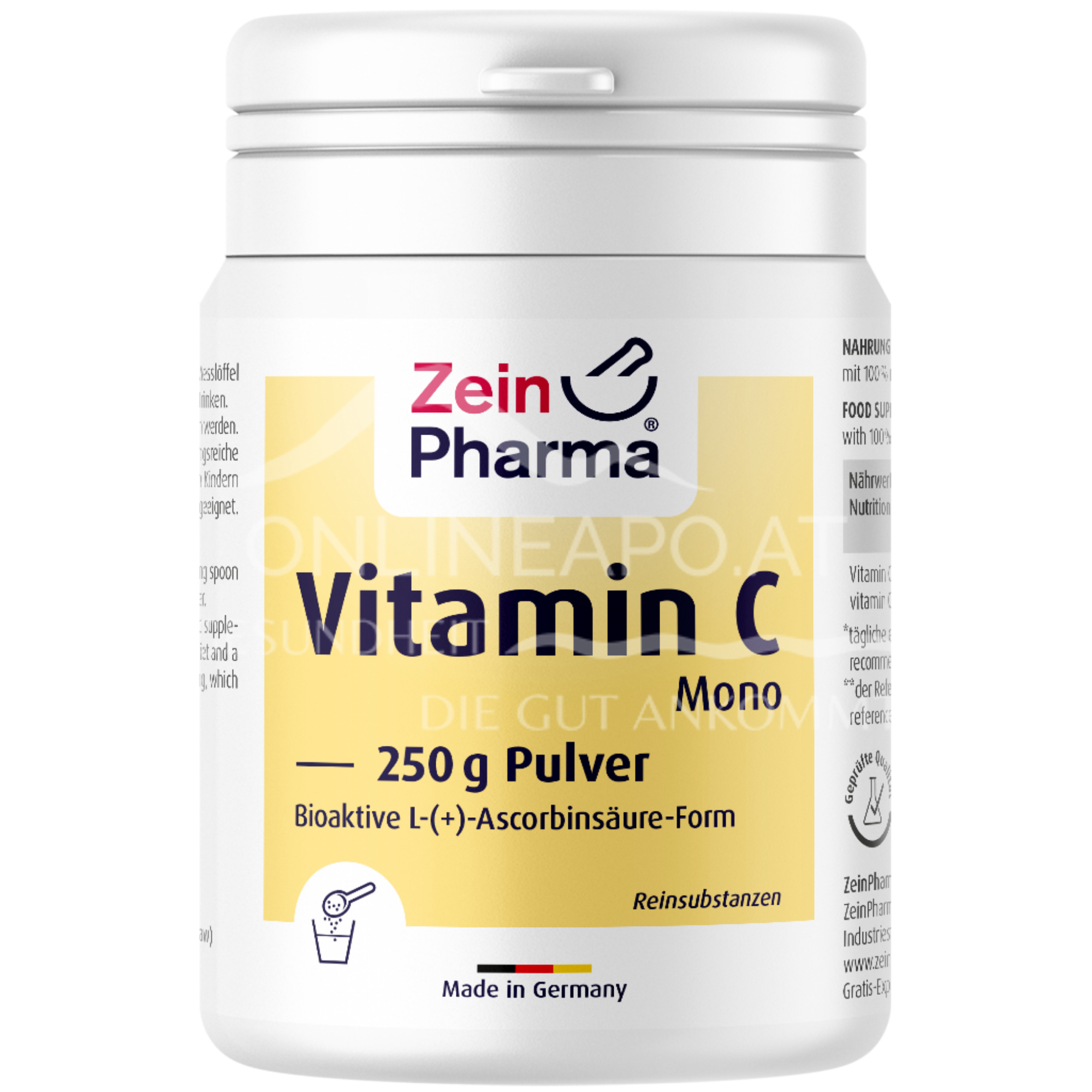 ZeinPharma Vitamin C Mono Pulver schnell günstig geliefert